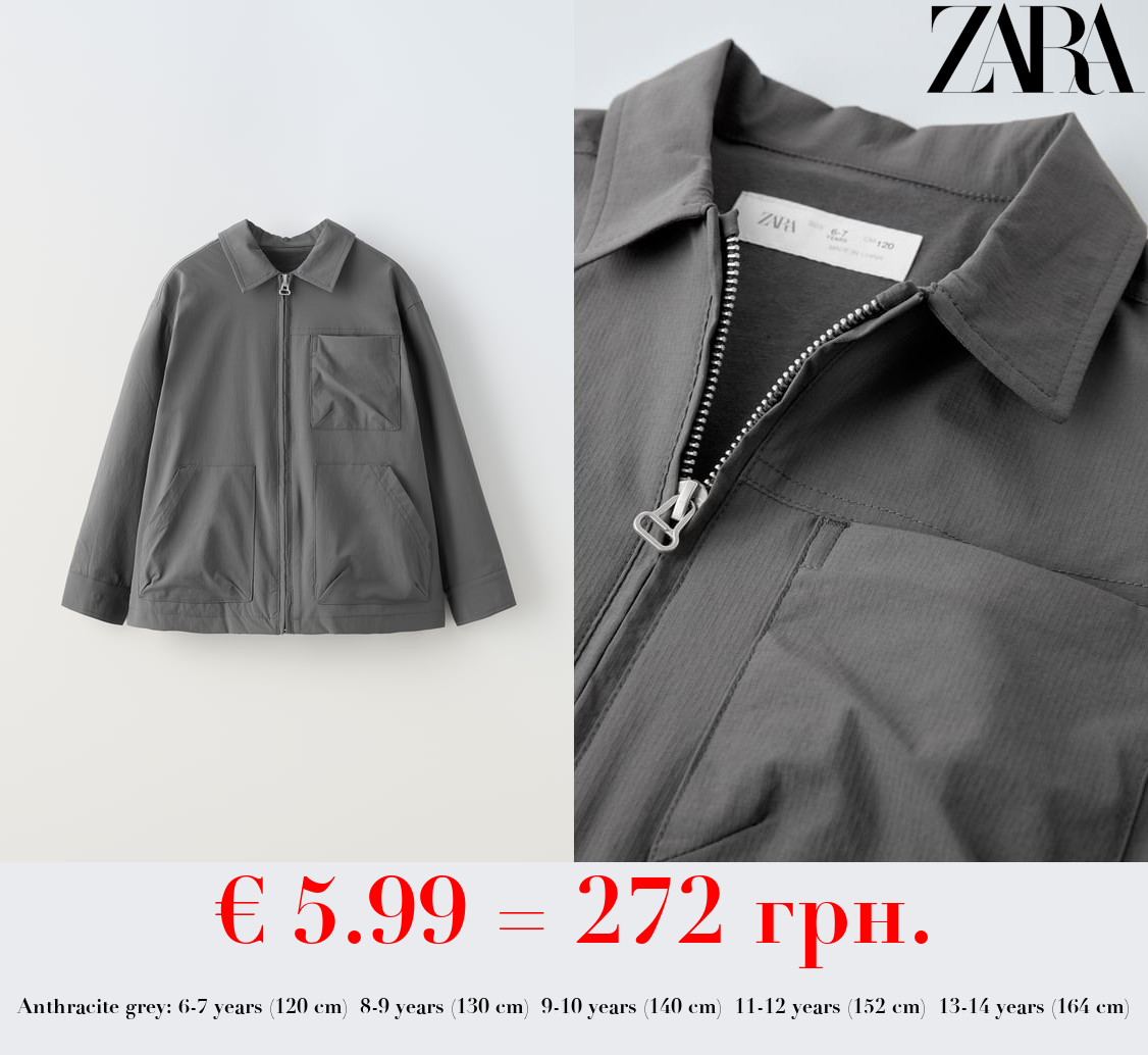 TECHNICAL OVERSHIRT WITH ZIP