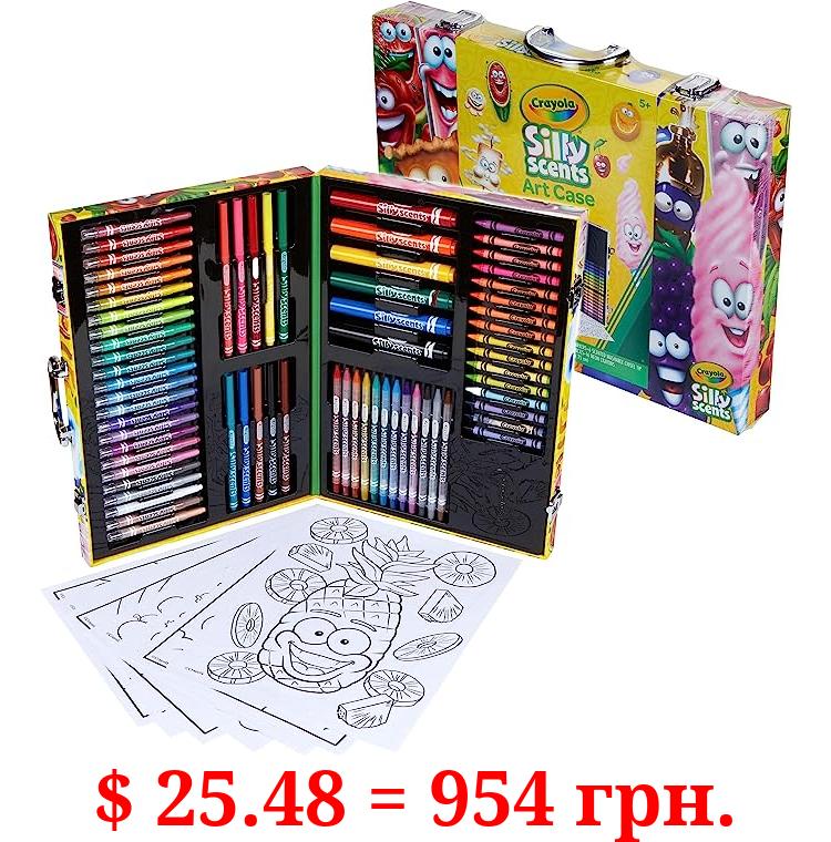 Crayola Silly Scents Inspiration Art Case, 80+ Art Supplies, Gift for Kids, Ages 5, 6, 7, 8 [Amazon Exclusive]