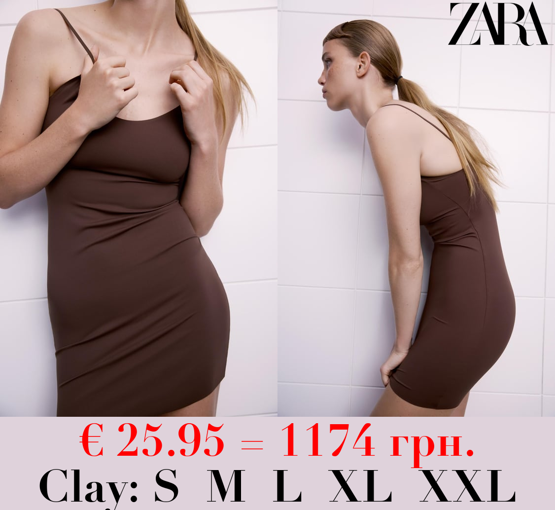 SHORT SHAPEWEAR SLIP DRESS