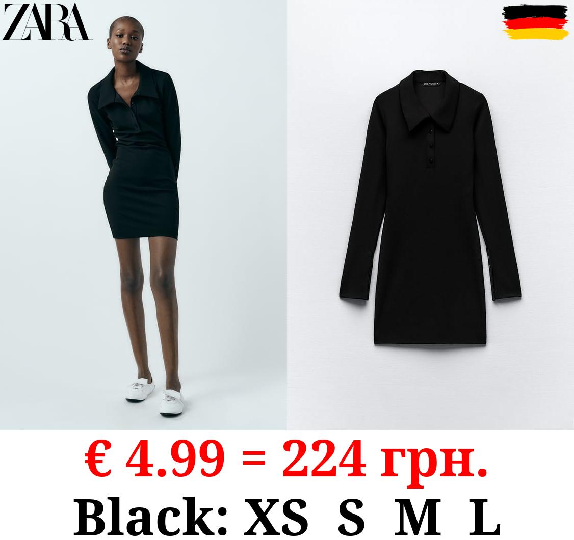 SHORT DRESS WITH SHIRT COLLAR