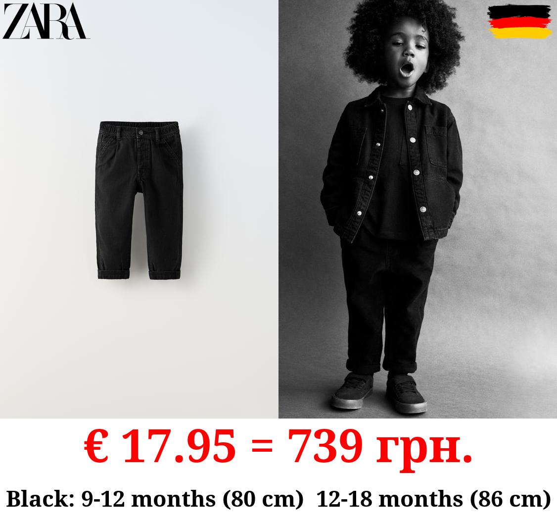 BRUSHED CANVAS JEANS