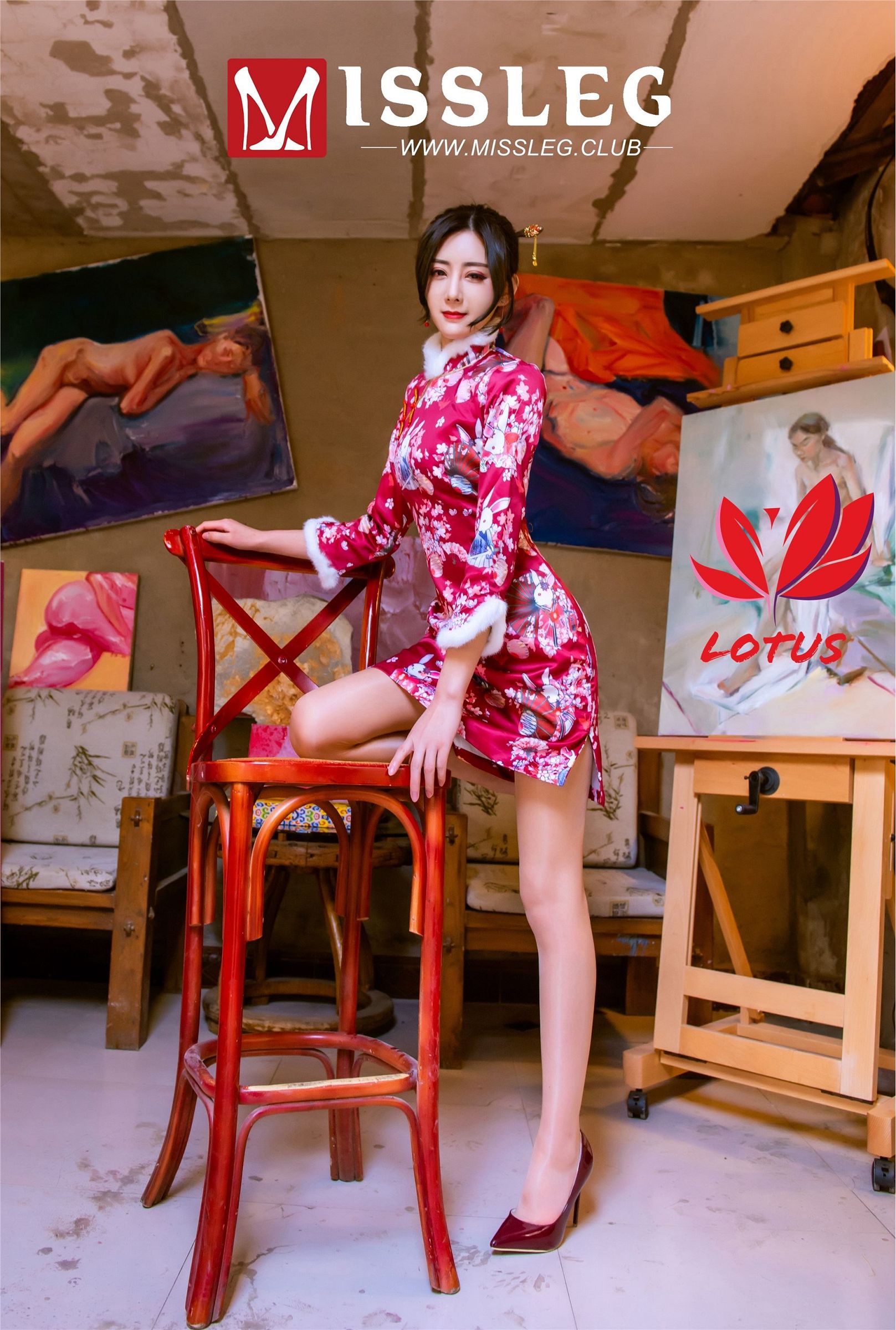 图片[11]-[MISSLEG蜜丝] M004 画院新年单人 熙熙-六色网