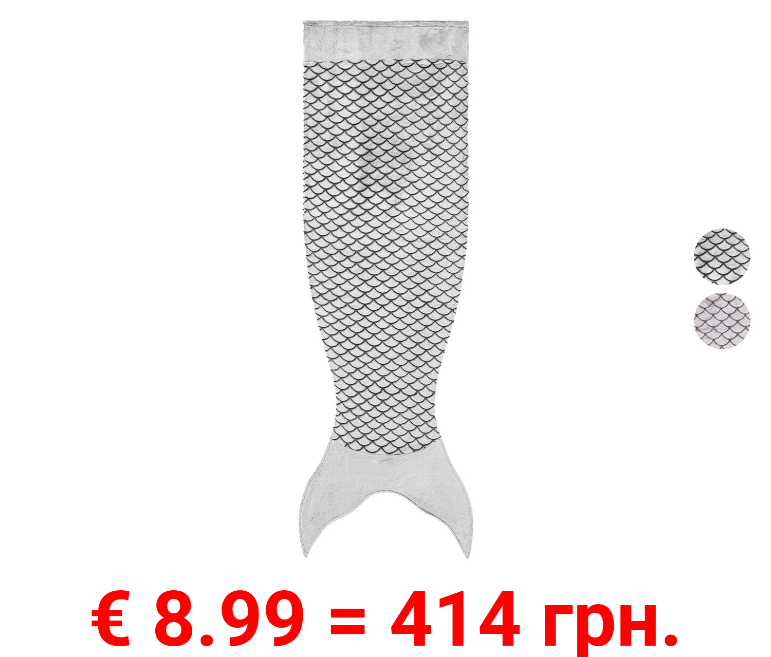 LIVARNO home Kuscheldecke, in Meerjungfrauen-Design, 60 x 180 cm