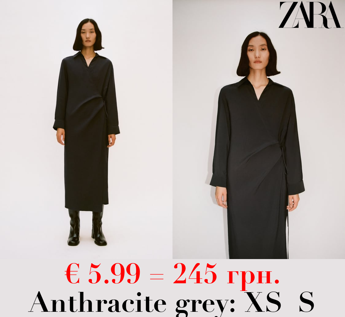 ZW COLLECTION WRAP SHIRT DRESS