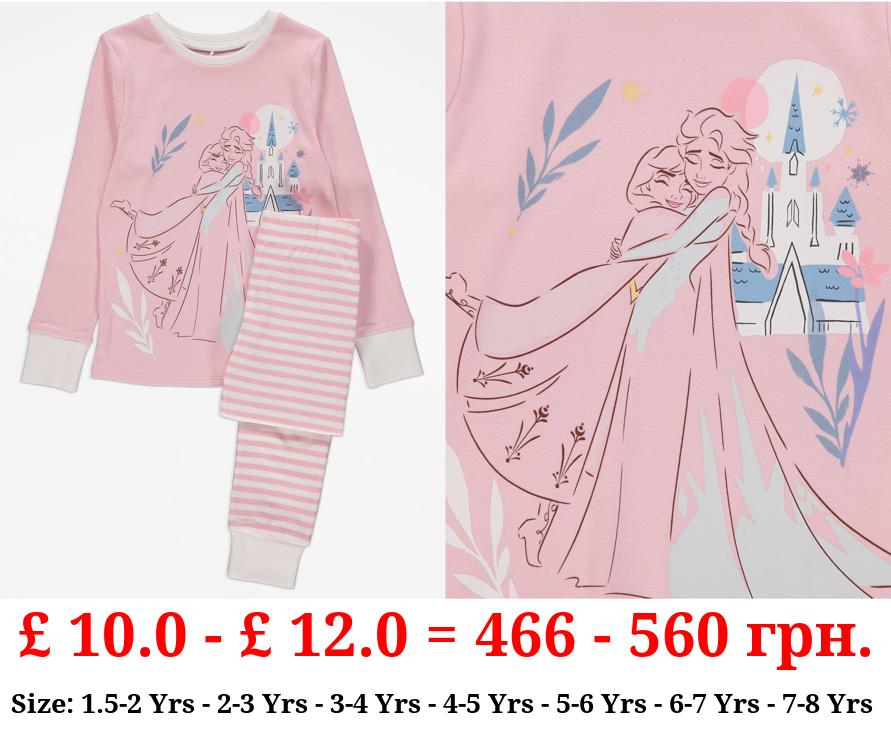 Disney Frozen Pink Long Sleeve Pyjamas