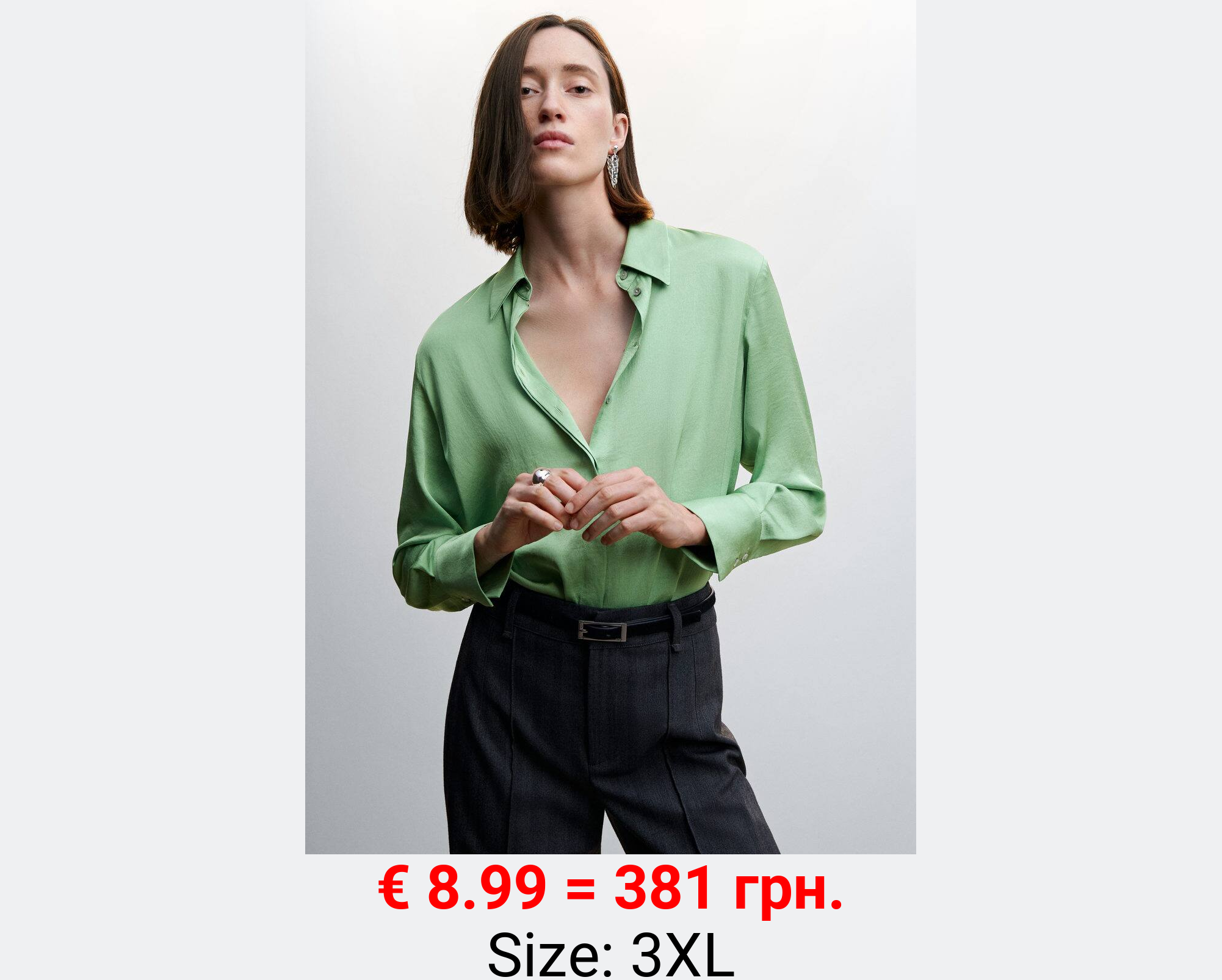 Camisa fluida satinada