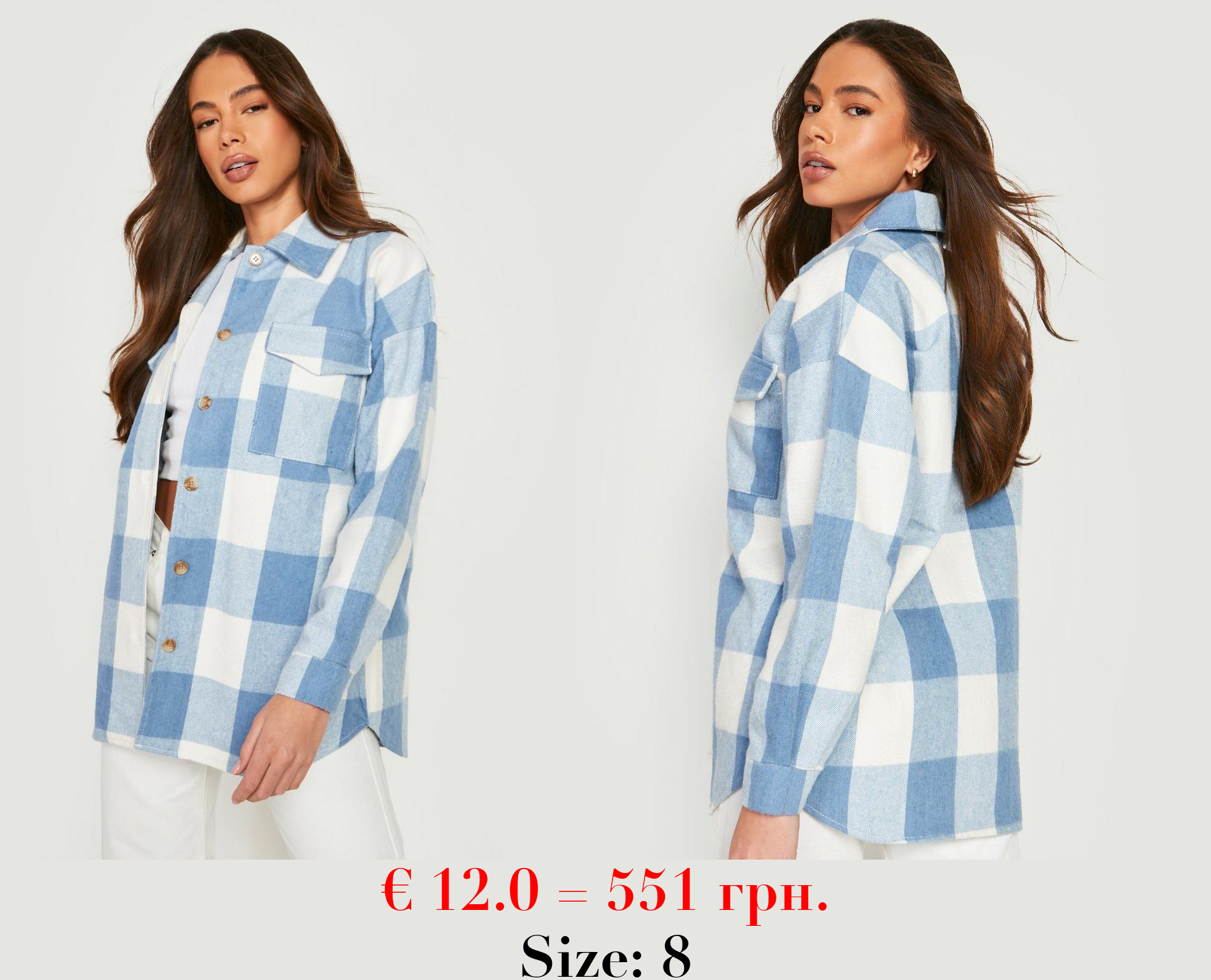 Brushed Check Shacket