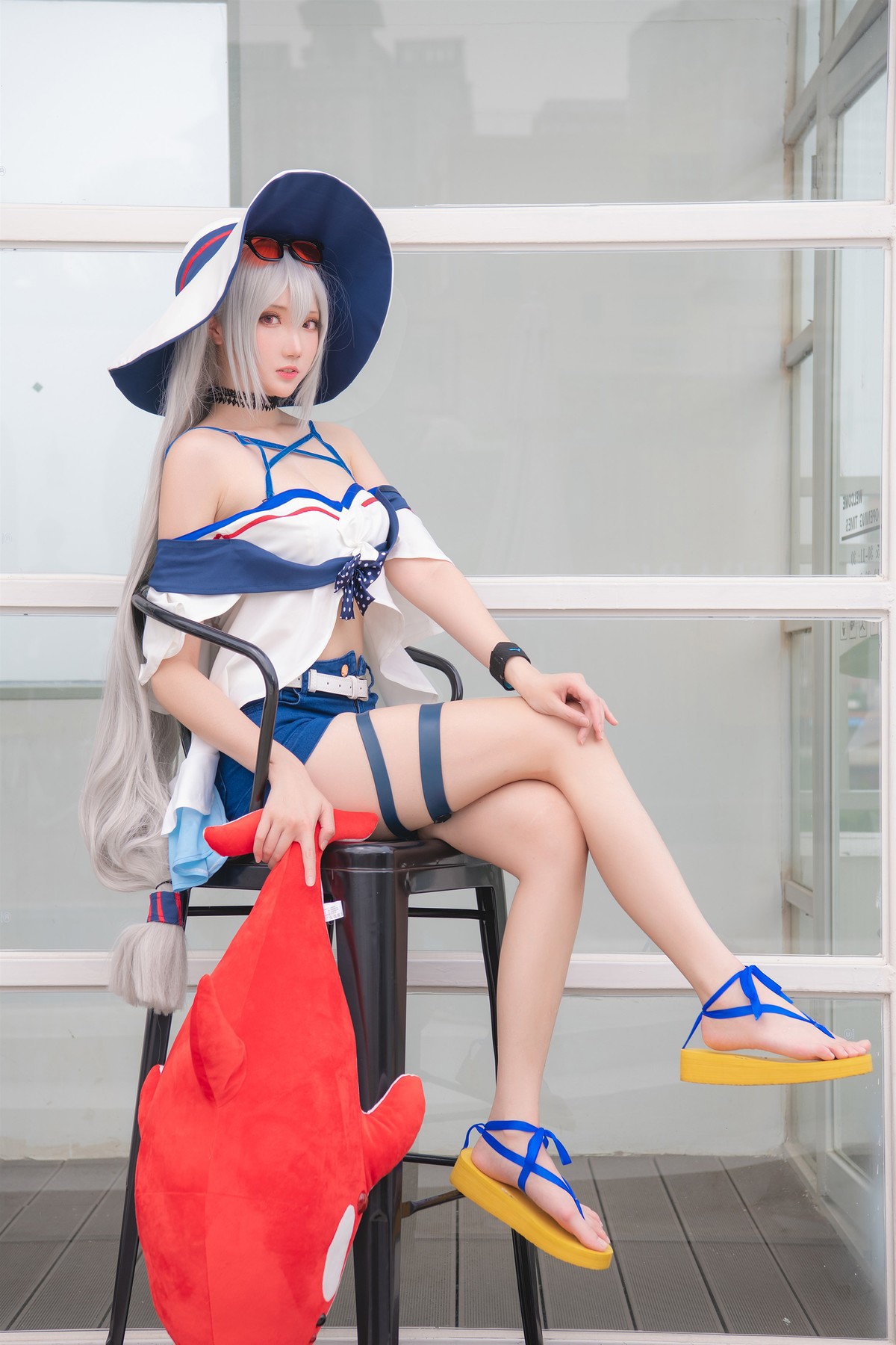 Cosplay 瓜希酱 斯卡蒂 12