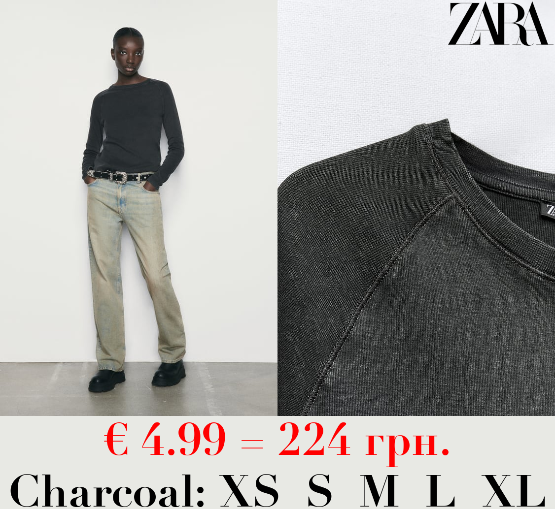 FADED COTTON T-SHIRT