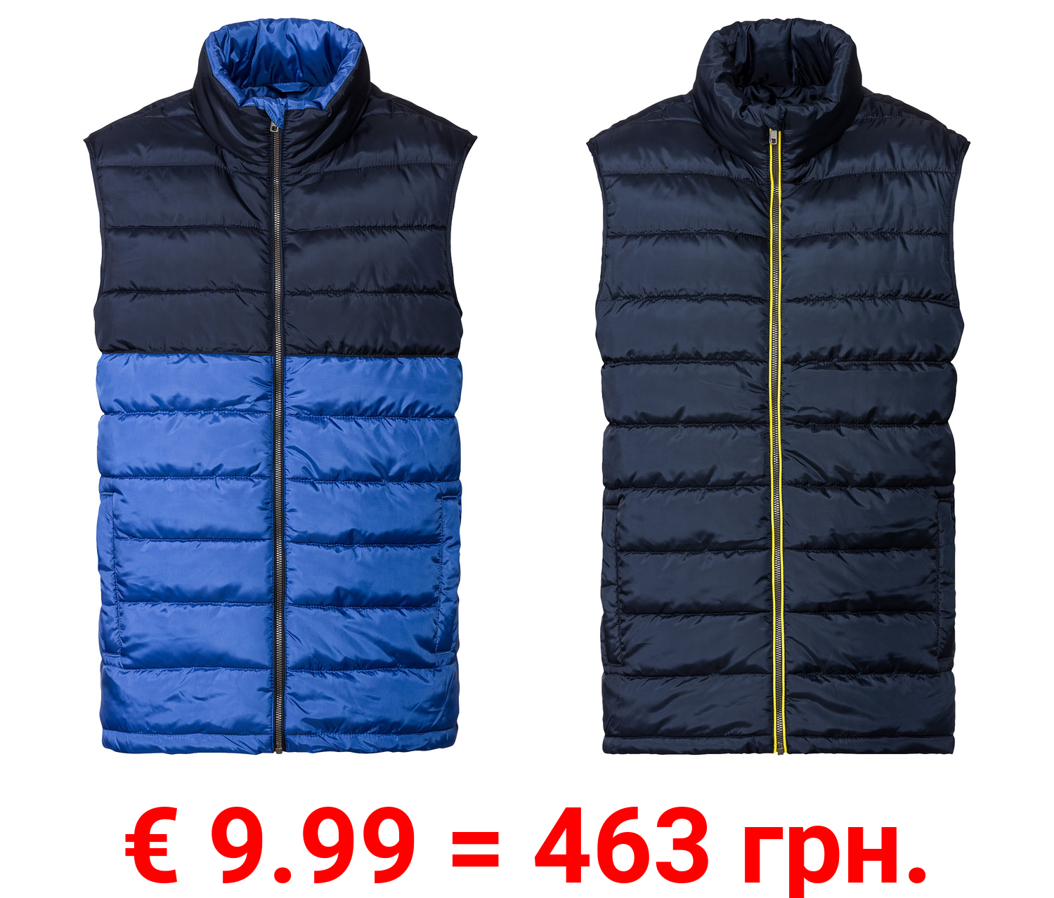 LIVERGY® Herren Steppweste mit Stehkragen