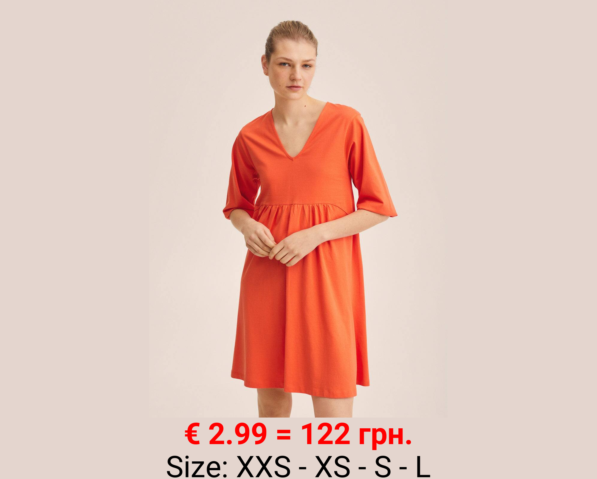 Vestido oversize algodón