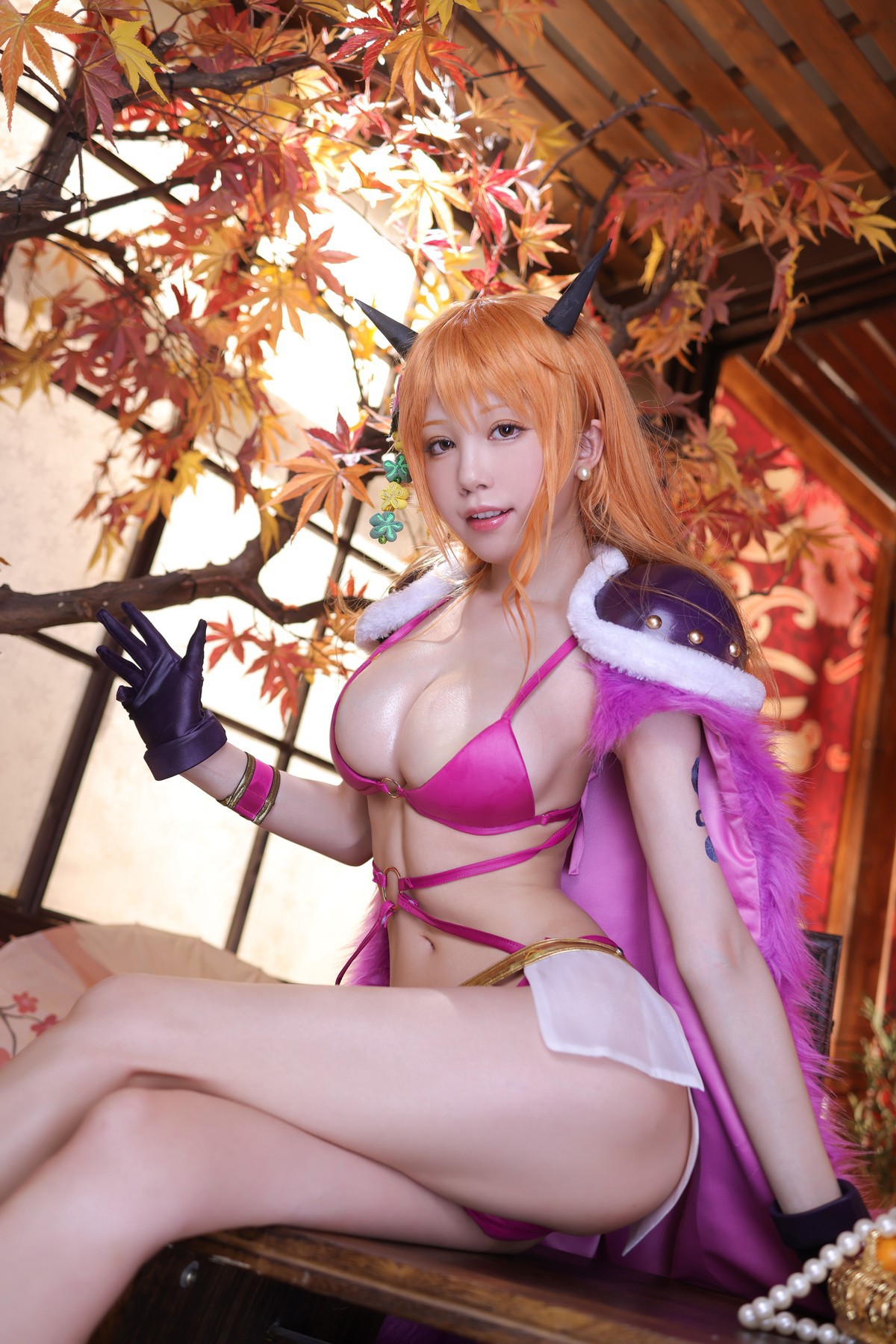 水淼aqua Cosplay 海贼王 娜美 77