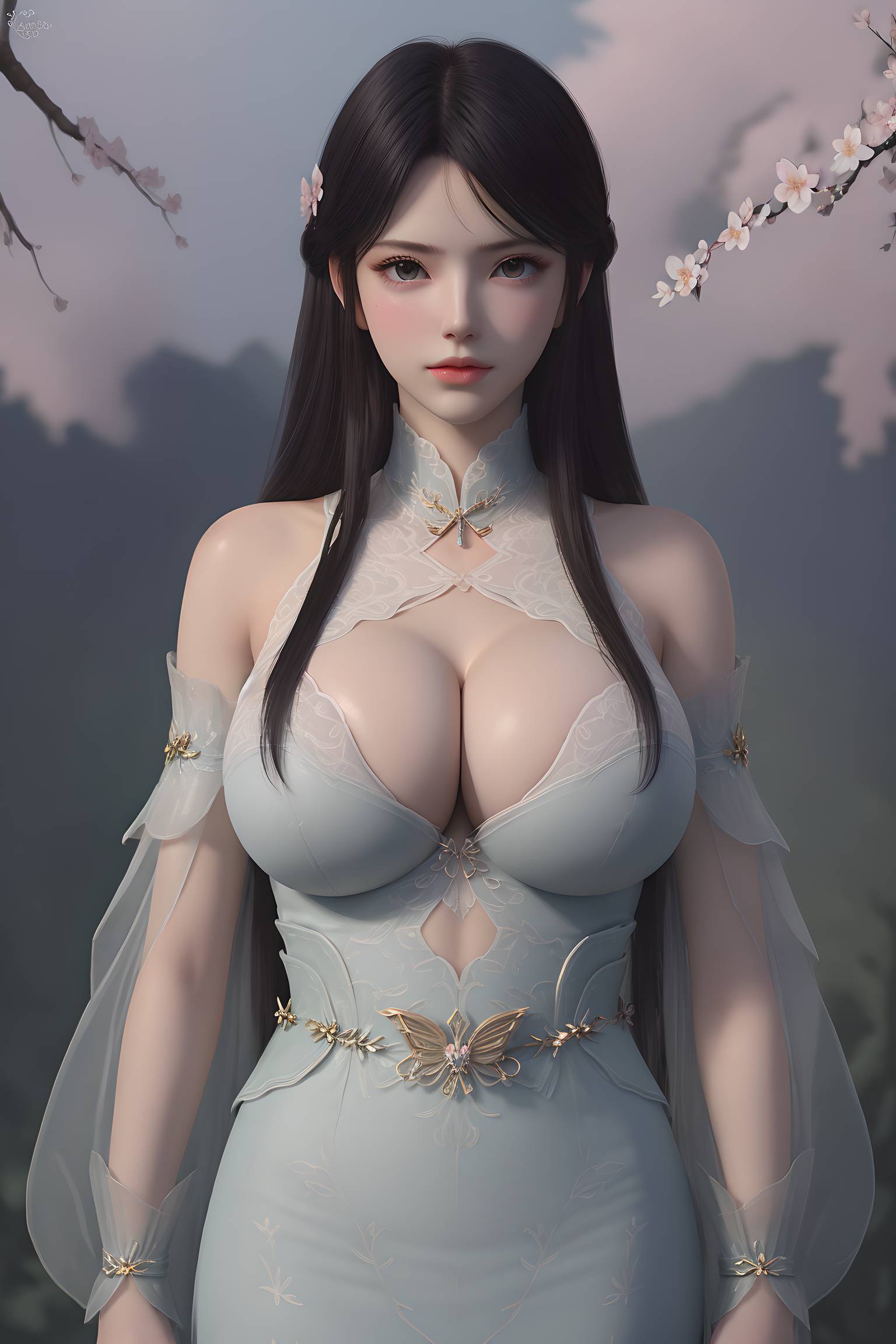 图片[48]-斗破苍穹-萧薰儿 蝶翼内衣写真-六色网