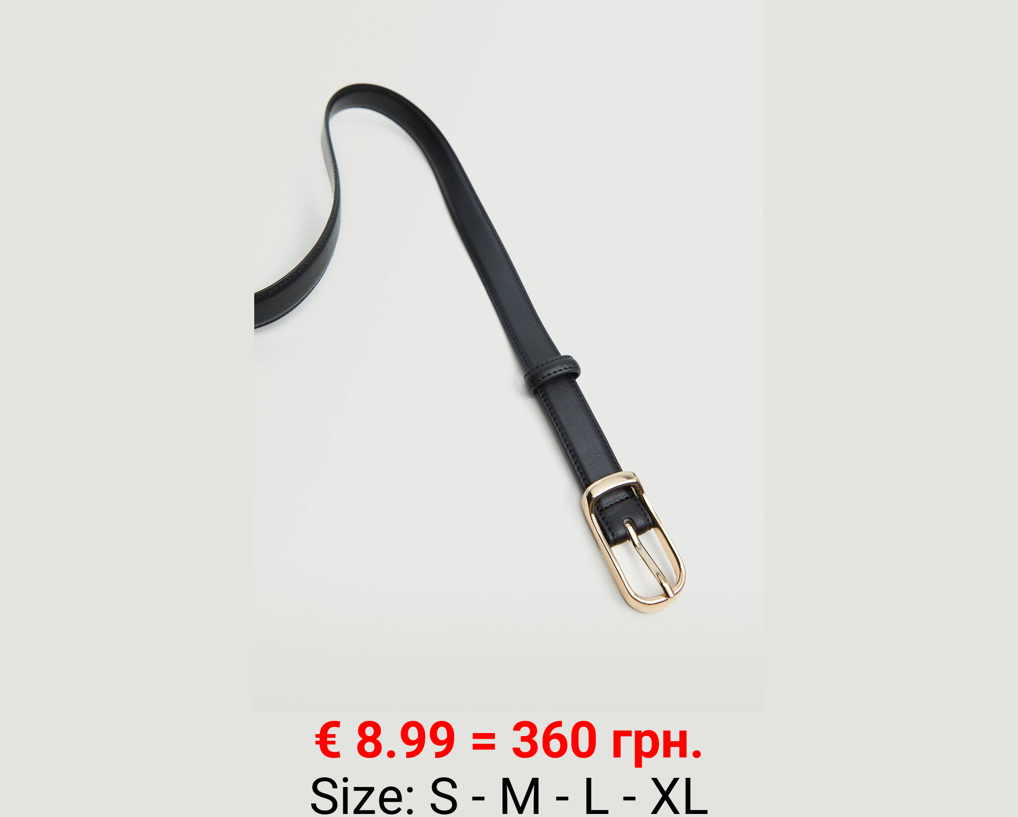 Cinturón hebilla metálica