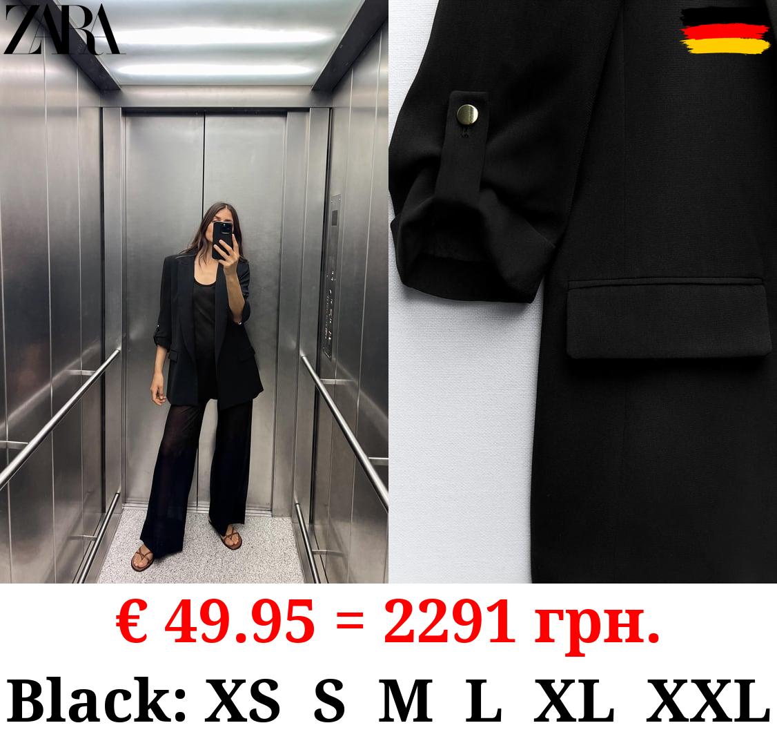 BLAZER WITH ROLLED-UP SLEEVES