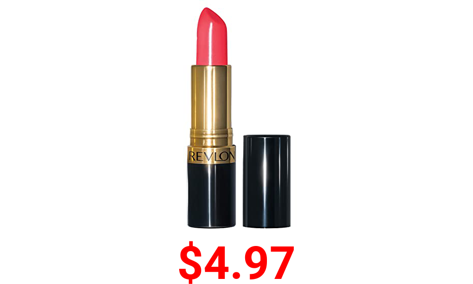 Revlon Super Lustrous Lipstick, High Impact Lipcolor with Moisturizing Creamy Formula, Infused with Vitamin E and Avocado Oil in Red / Coral, I Got Chills (773)