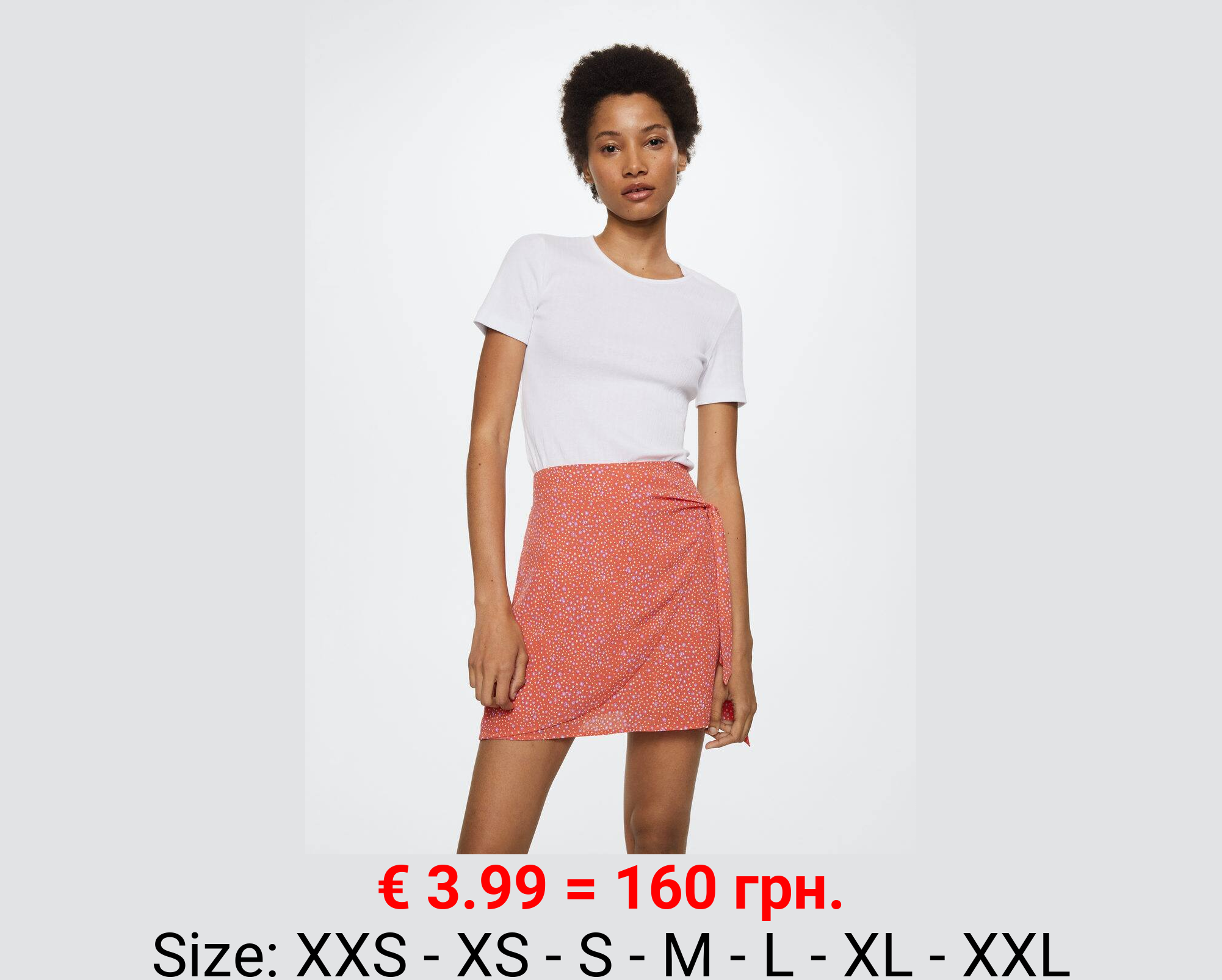 Falda cruzada estampada