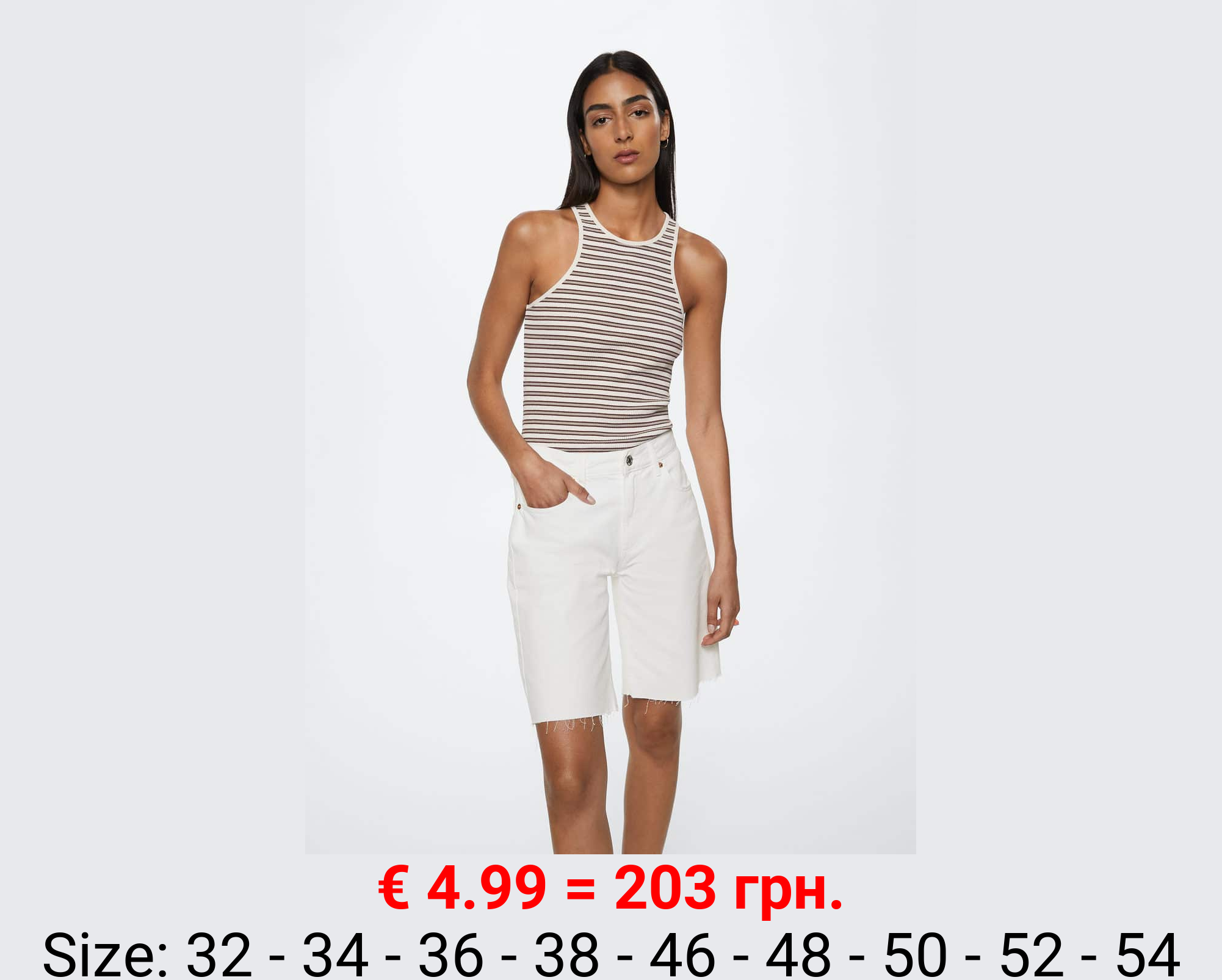 Bermudas vaqueras bajo deshilachado