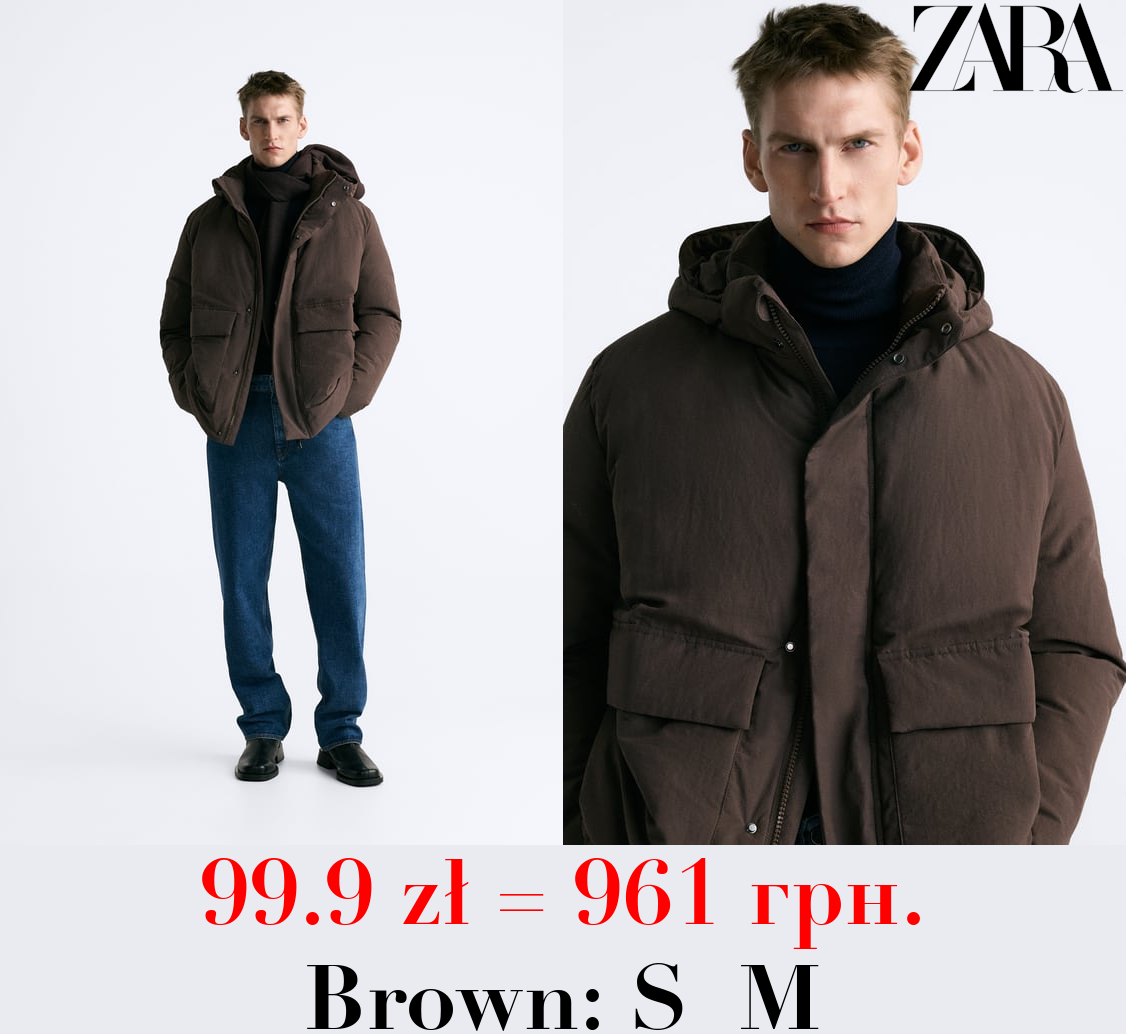 HOODED PUFFER JACKET