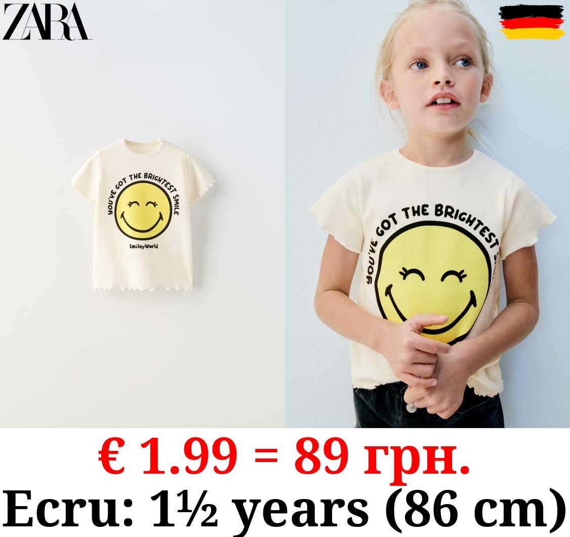 SMILEYWORLD ® HAPPY COLLECTION RIBBED T-SHIRT