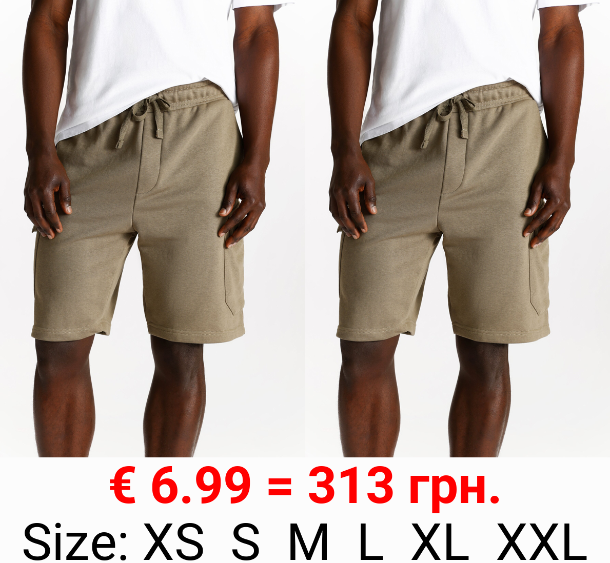 Cargo jogger Bermuda shorts