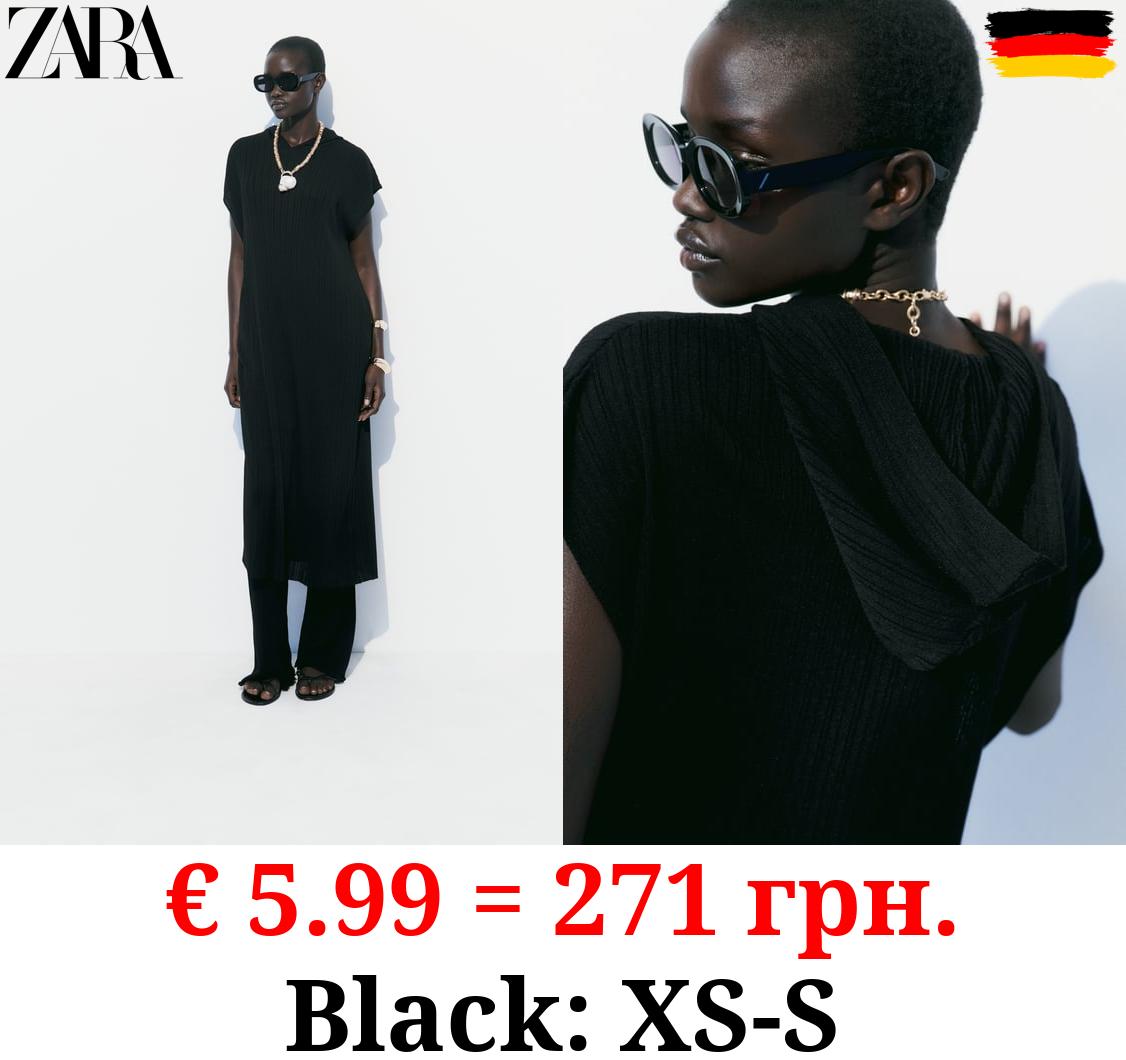 LONG RIBBED KNIT TUNIC