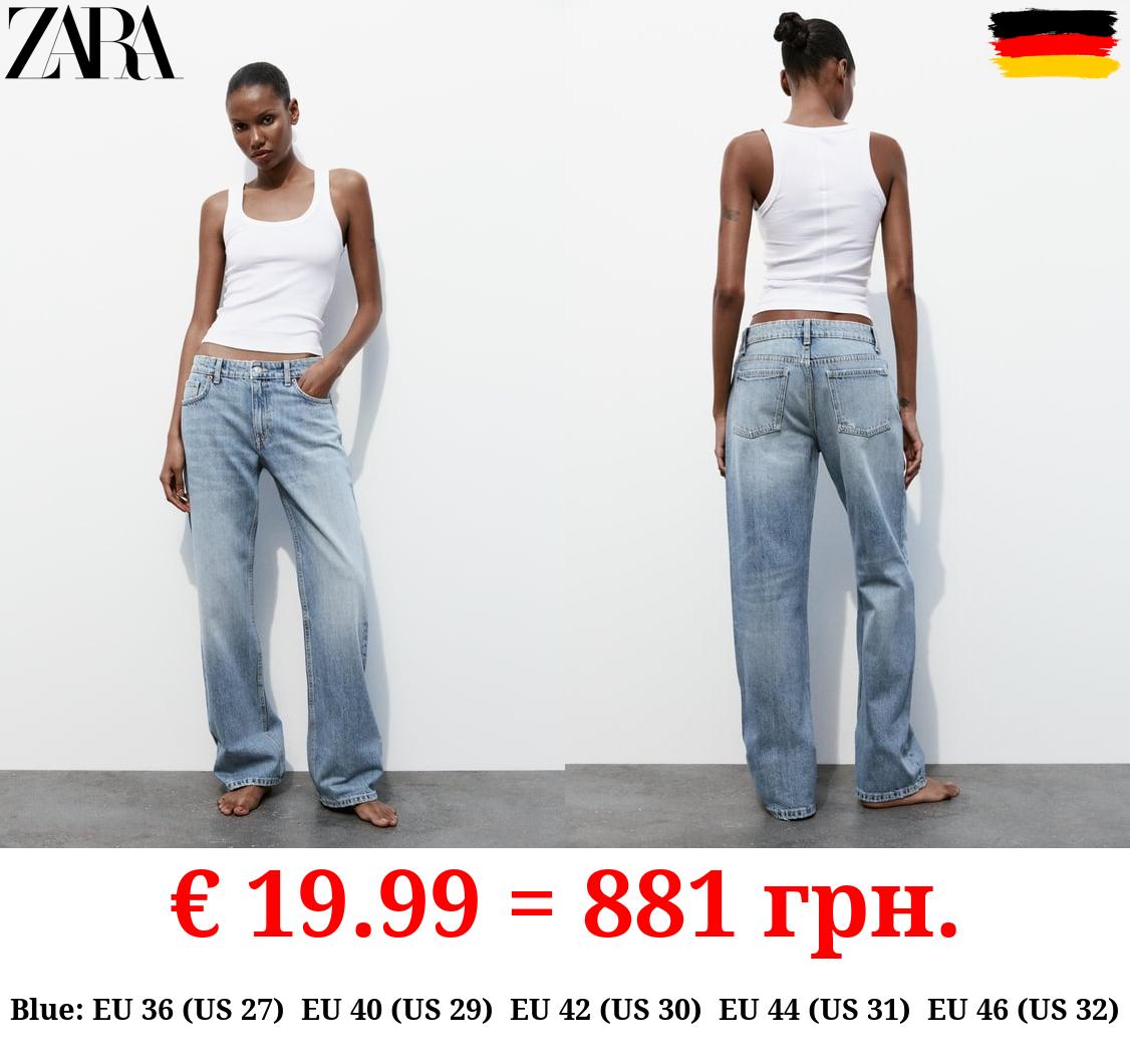 TRF STRAIGHT-LEG MID-RISE JEANS