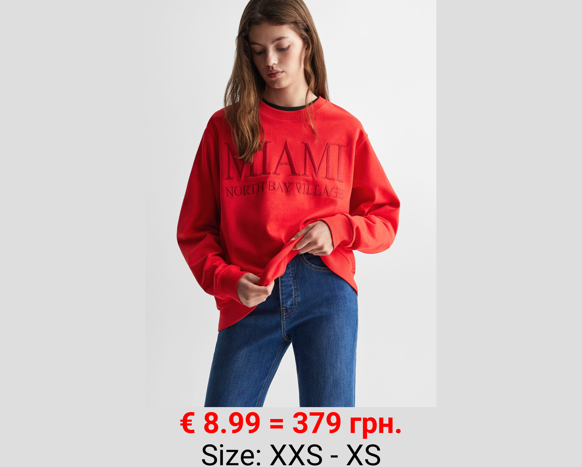 Sudadera bordada algodón orgánico