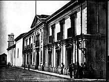 Palacio Nacional, 1870. (derrumbado en la guerra civil de 1948)