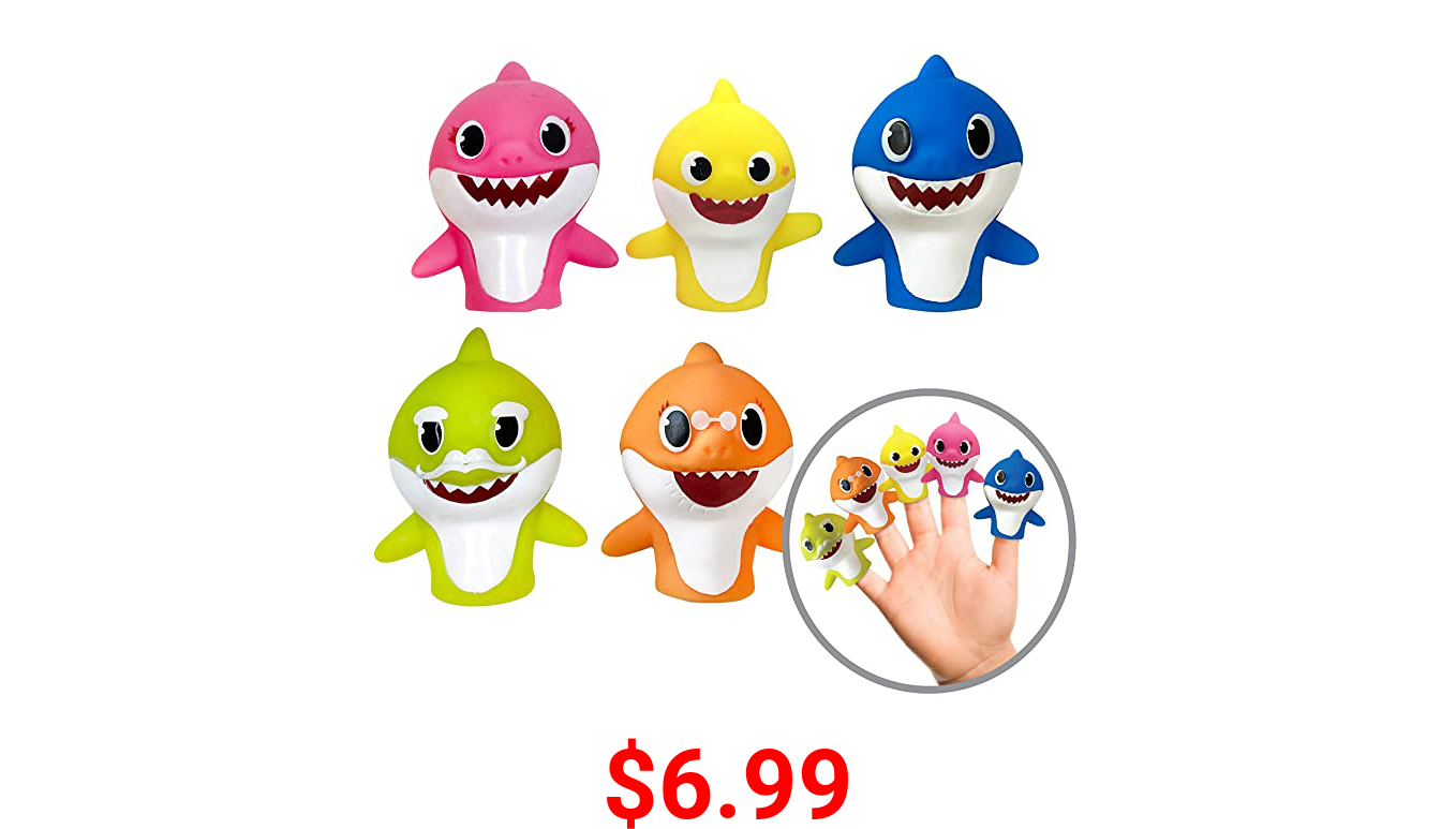 Ginsey Finger Puppets, Baby Shark (Pack of 5)