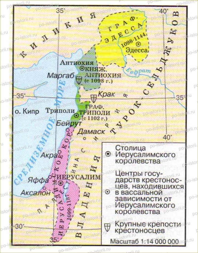 Государства крестоносцев. Государства крестоносцев карта. Карта государств крестоносцев на Ближнем востоке. Государство после первого крестового похода. Иерусалимское королевство крестоносцев на карте.