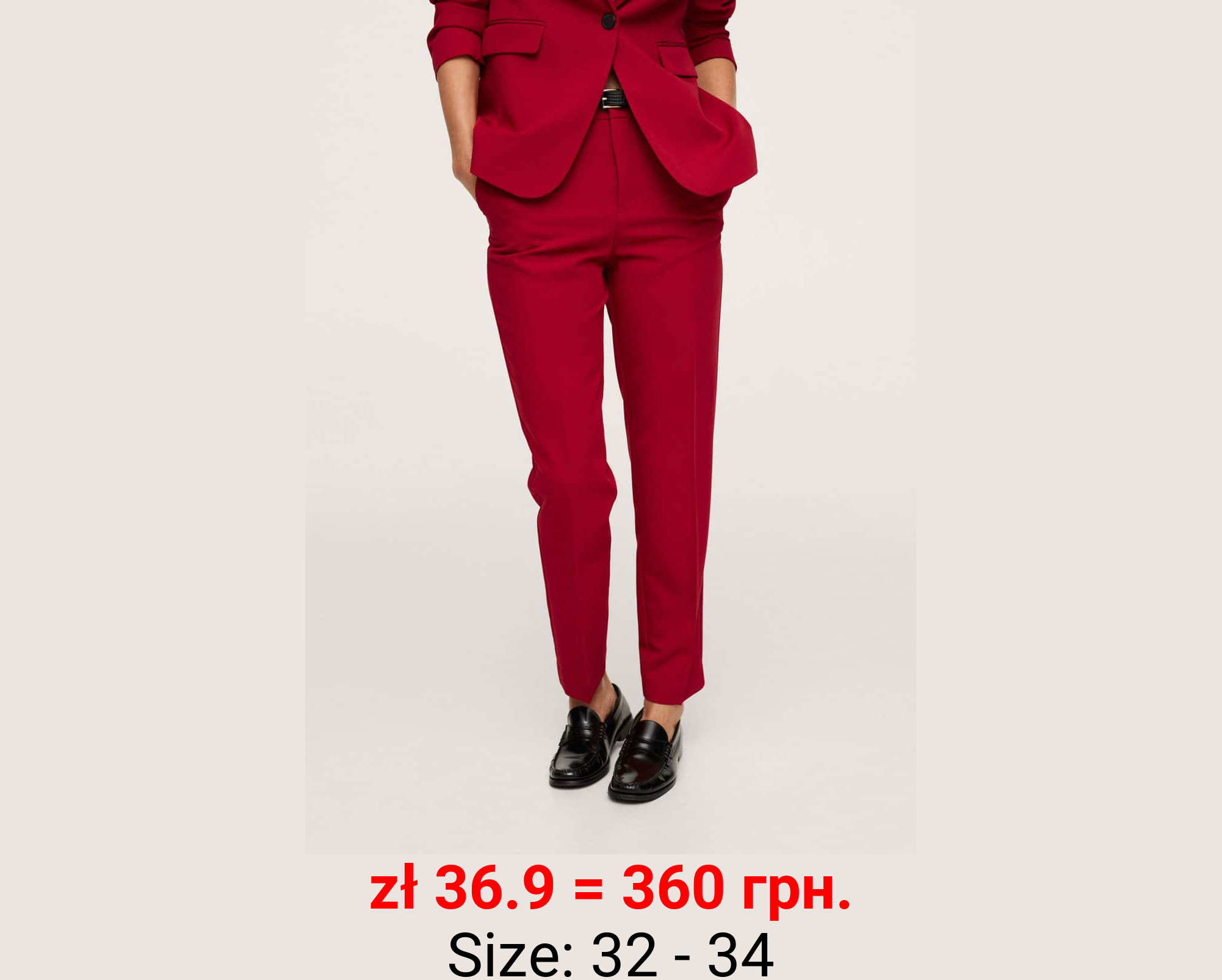 Pantalón traje cinturón