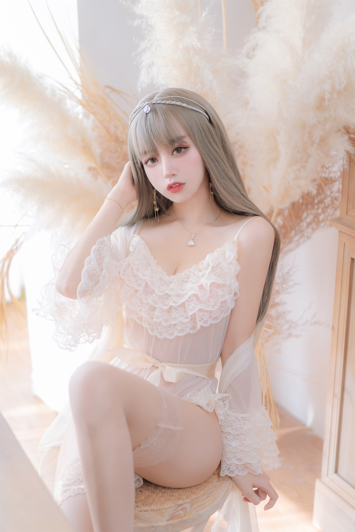 斗鱼米线线sama写真 Cosplay 凡尔赛公主 6