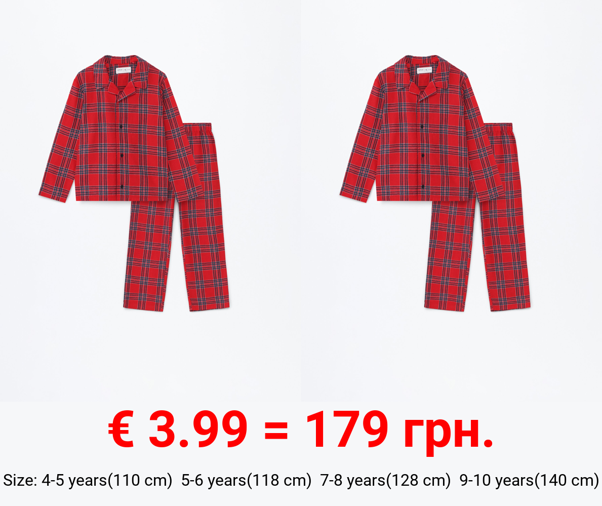 Kids | Customisable plaid family pyjamas