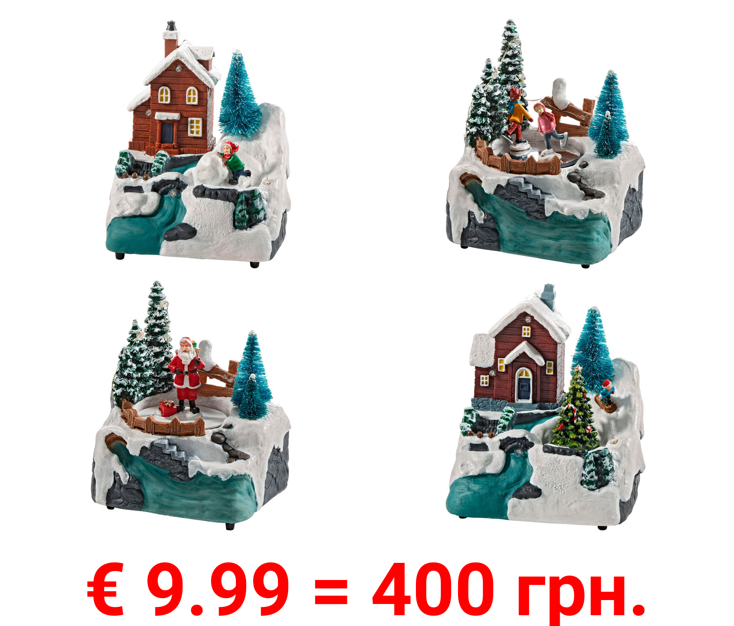 LIVARNO home LED-Weihnachtsdorf, 6-Stunden-Timer