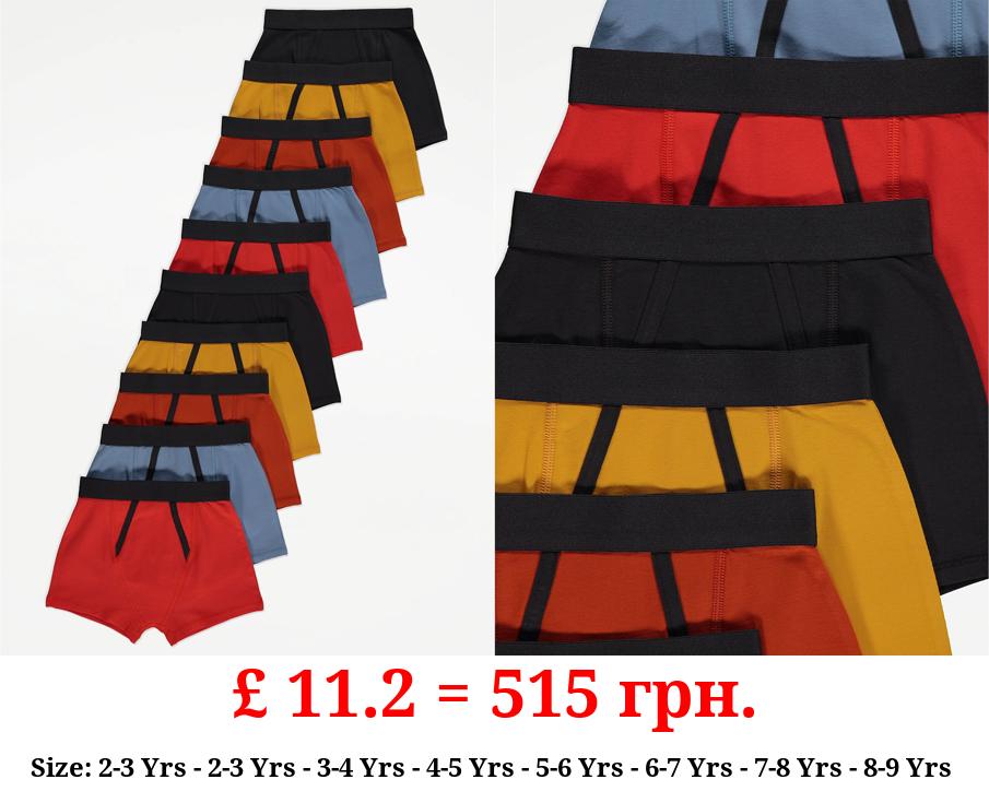 Contrast Trim Trunks 10 Pack