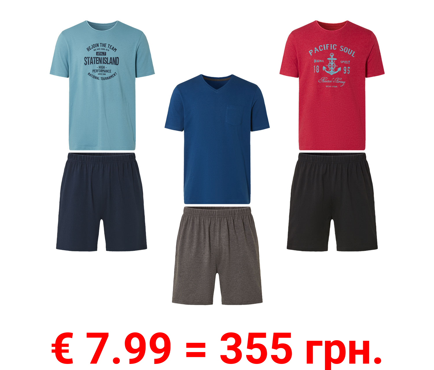 LIVERGY® Herren Shorty mit Baumwolle