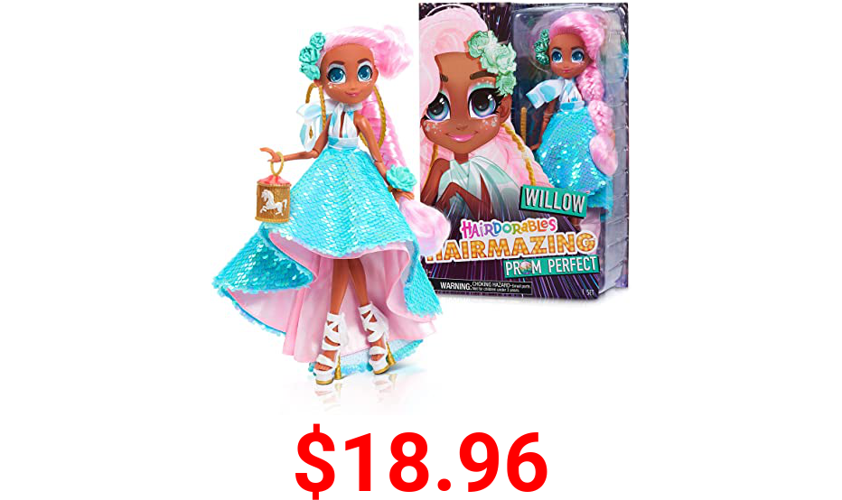 Just Play Hairdorables Fashion Dolls-Willow (Prom Perfect)