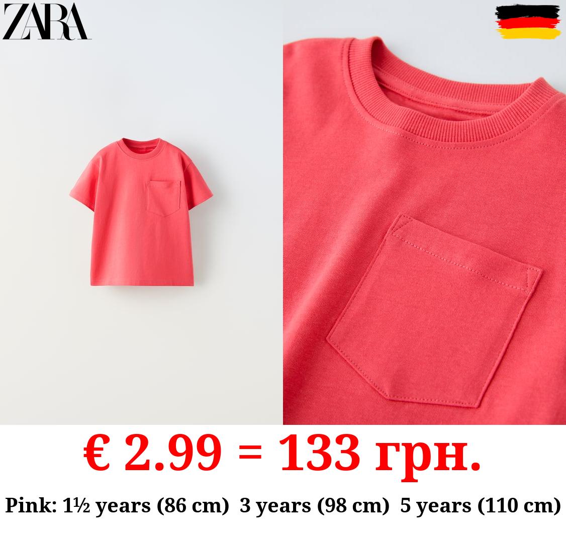 PLAIN T-SHIRT WITH POCKET