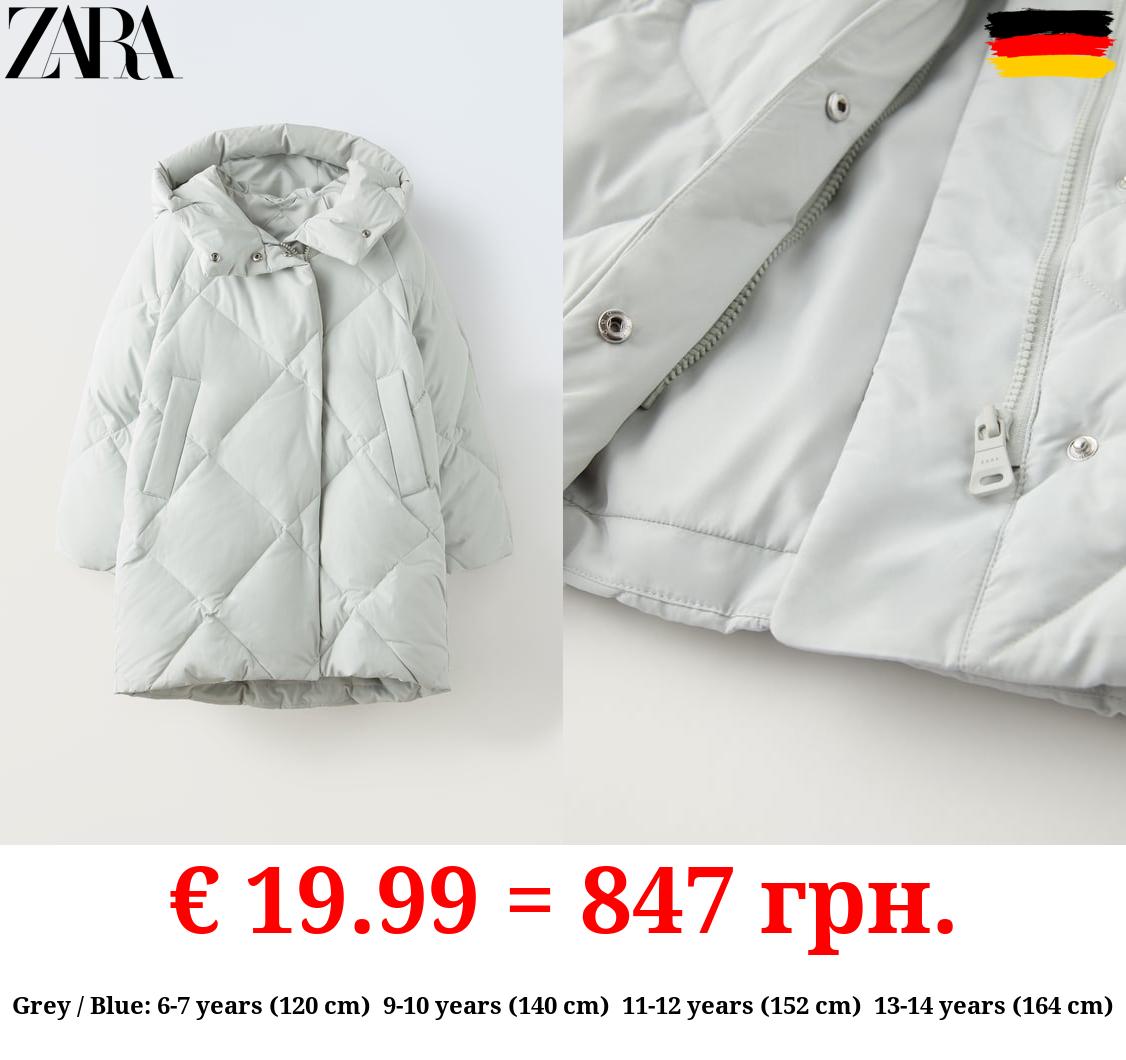 FEATHER AND DOWN PUFFER JACKET