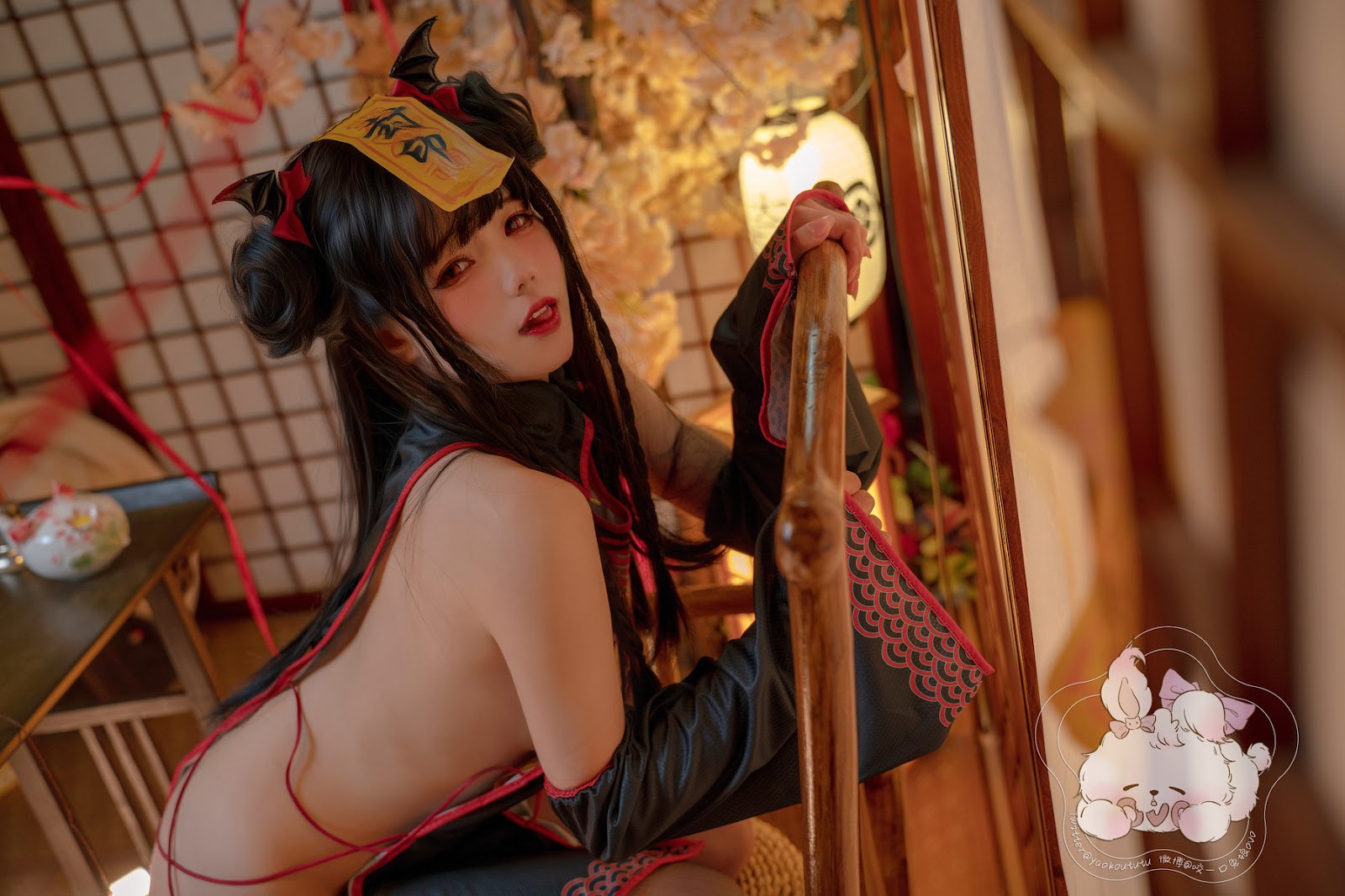 Cosplay 黏黏团子兔 僵尸蹲蹲 23