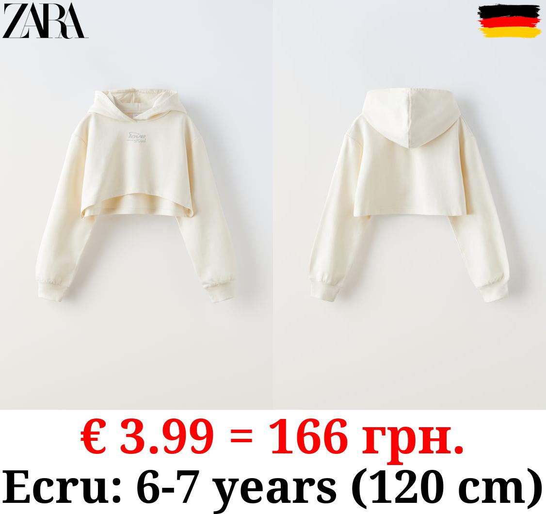 CROPPED T-SHIRT HOODIE