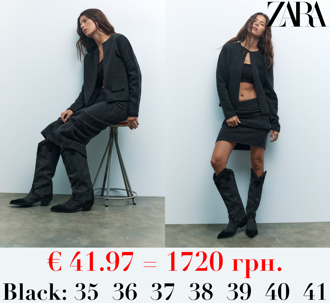 HEELED EMBROIDERED COWBOY BOOTS