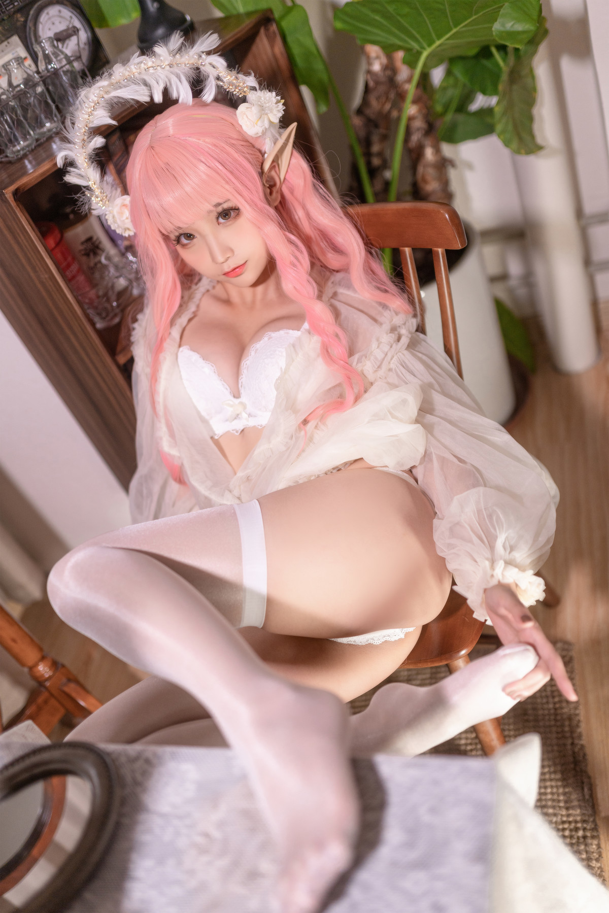 Cosplay 蠢沫沫Chunmomo 《尖耳国度》粉精灵 12
