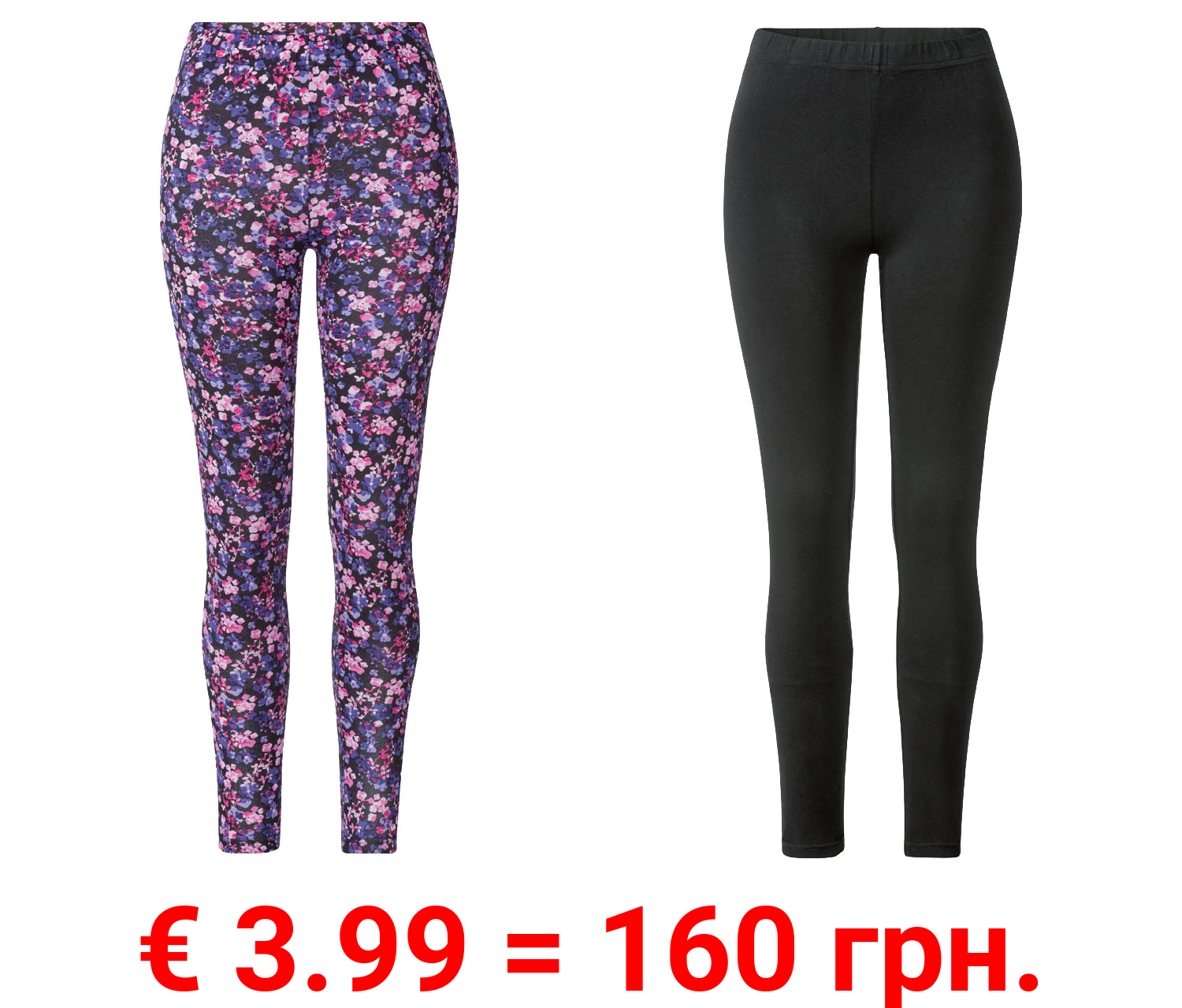 esmara® Damen Leggings, normale Leibhöhe