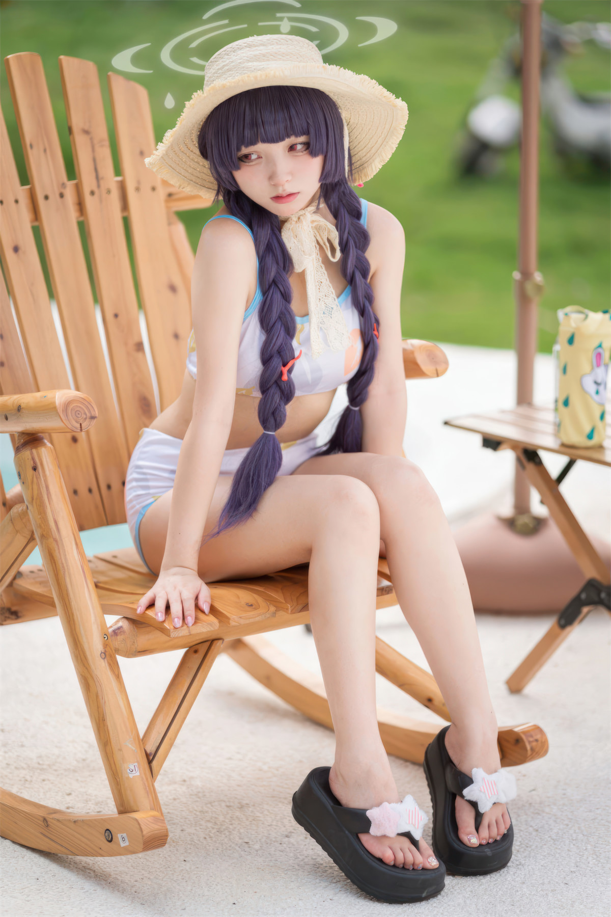 Cosplay 花铃 碧蓝档案 美游泳装 26