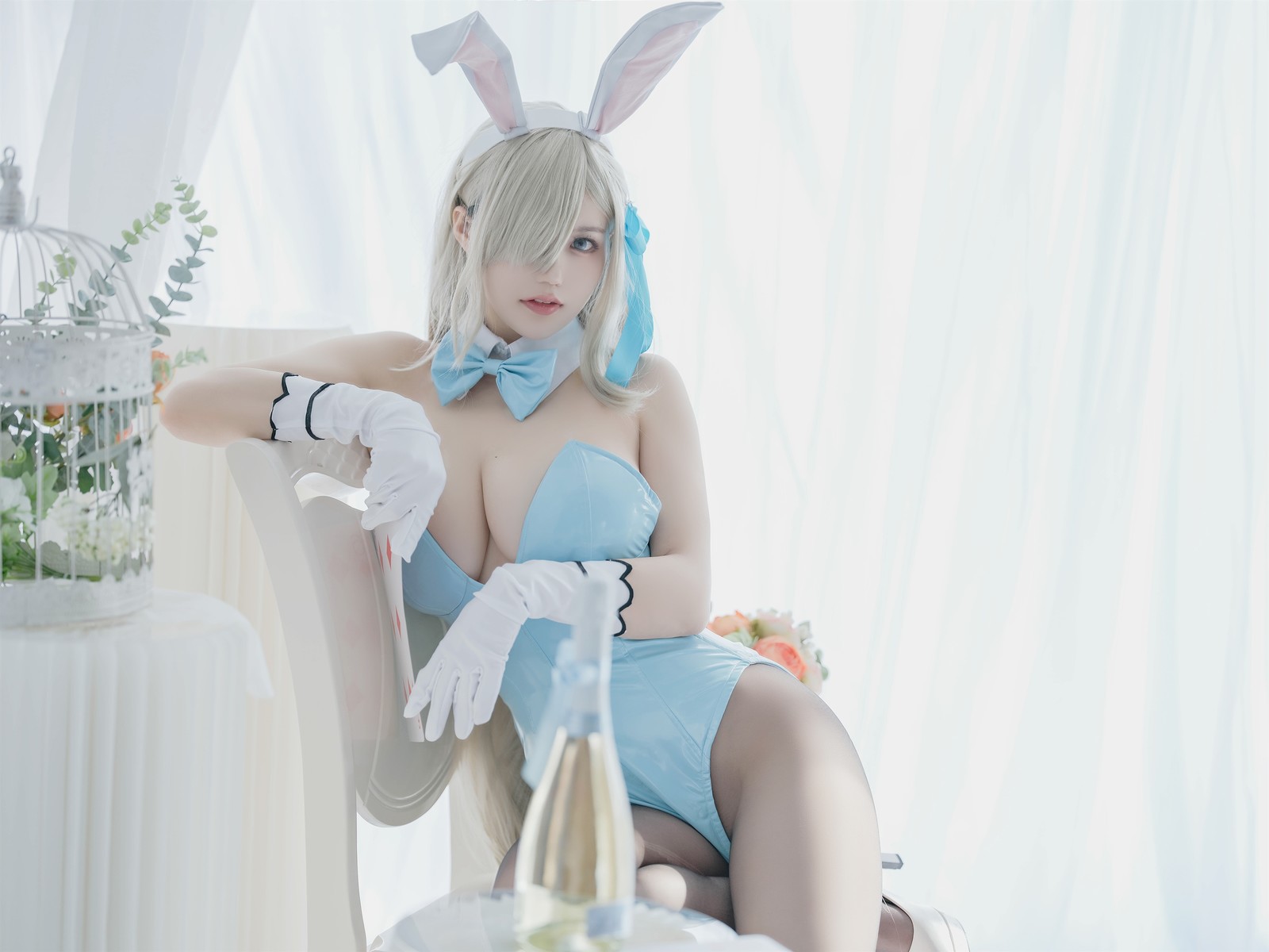 Cosplay 小仓千代w 明日奈 兔女郎 19