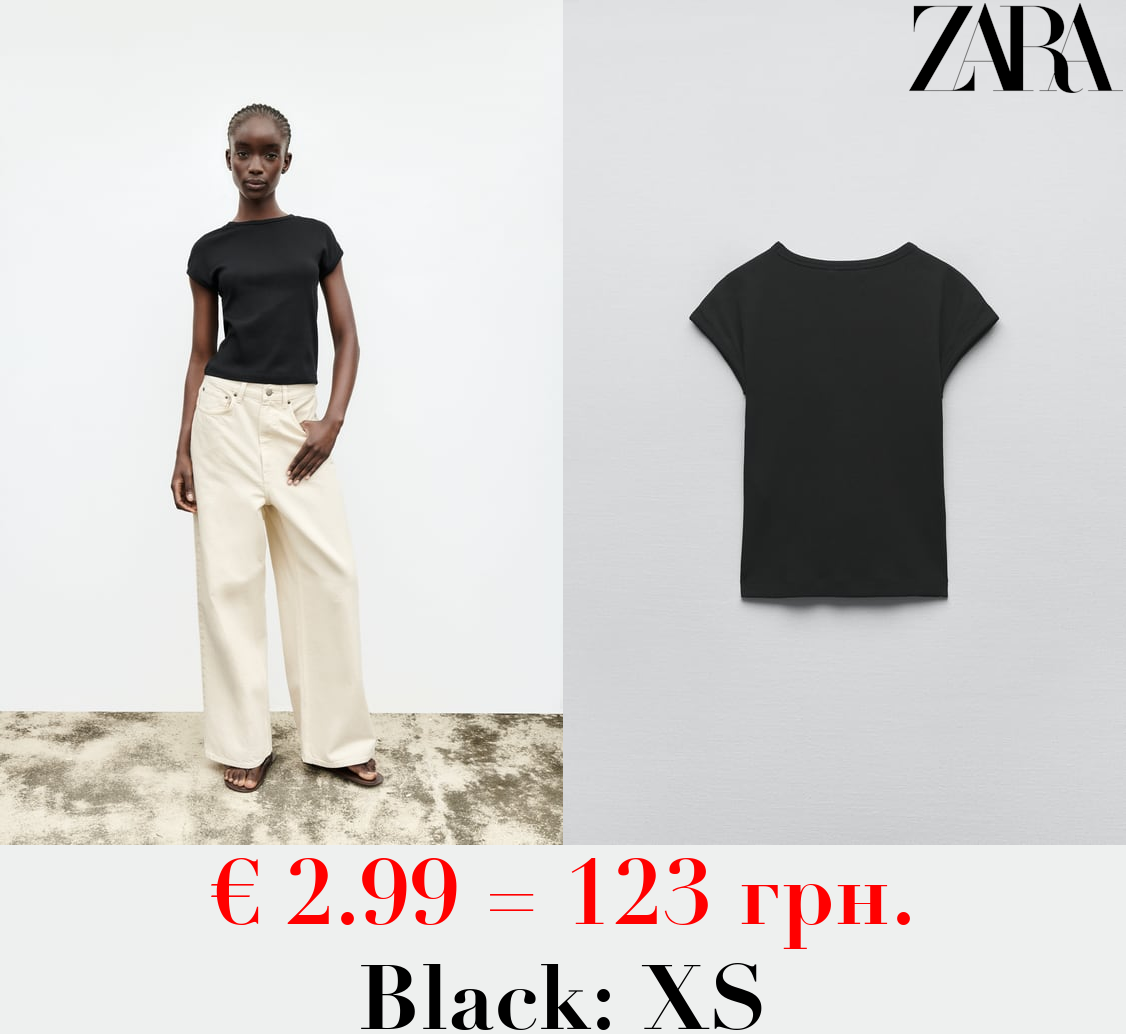 RIBBED COTTON T-SHIRT