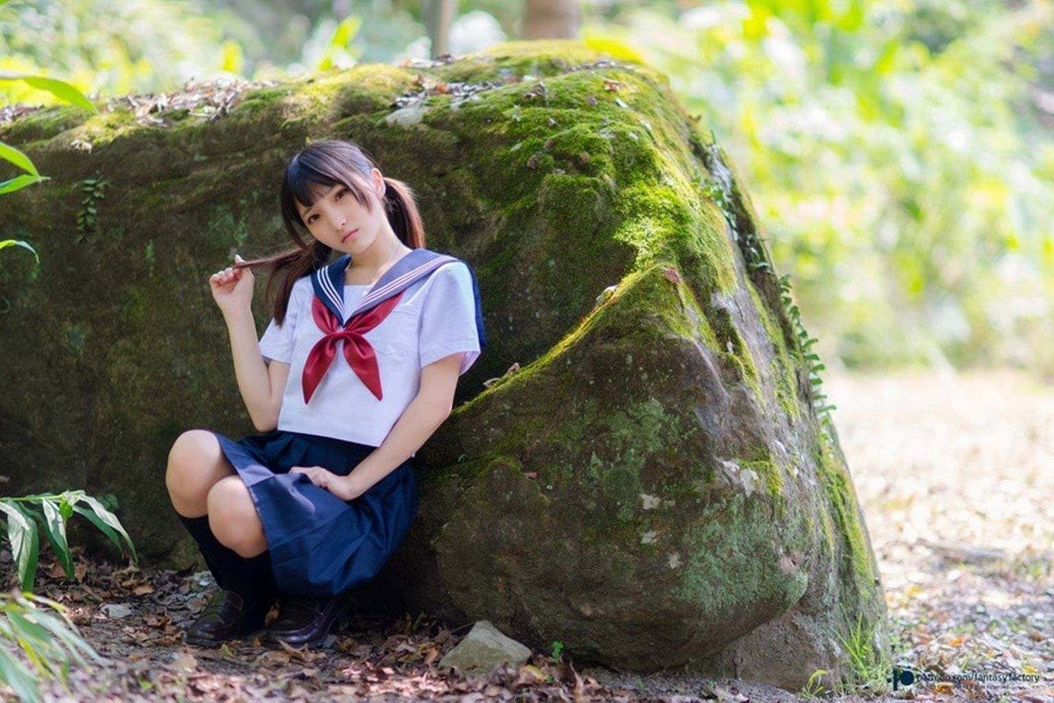 [小丁Patron] High School Girl with Pretty Pussy 皮衣濕身誘惑 (Fantasy Factory) 27