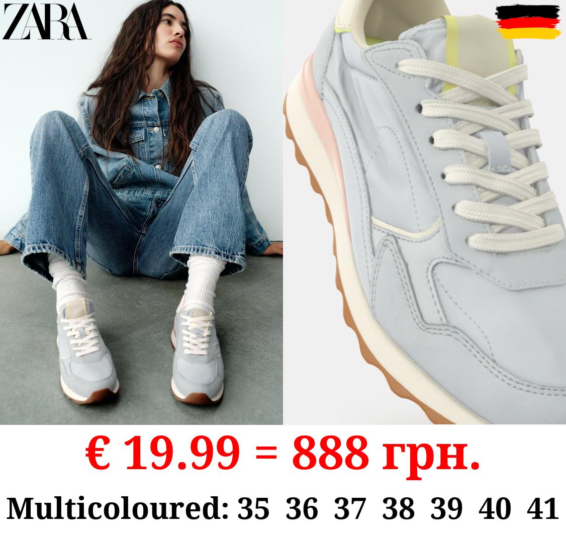 CONTRAST RUNNING TRAINERS